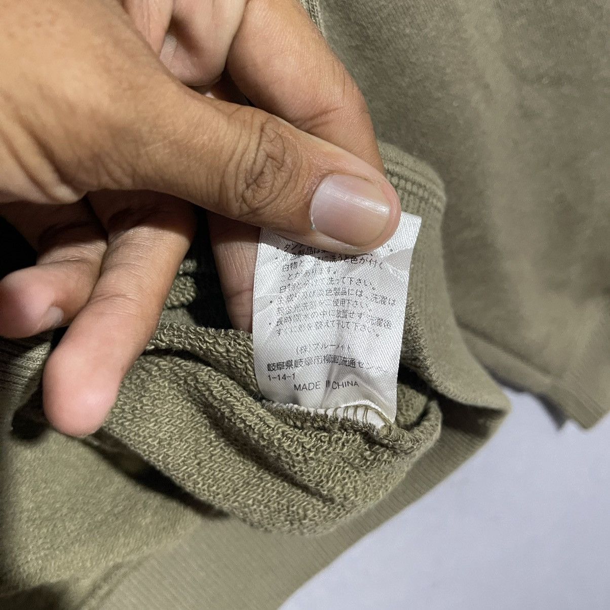 Japanese Brand Vintage 90s SACSNY Y’SACCS Button Neck Sweatshirt – Olive Size US L / EU 52-54 / 3 - 8 Thumbnail