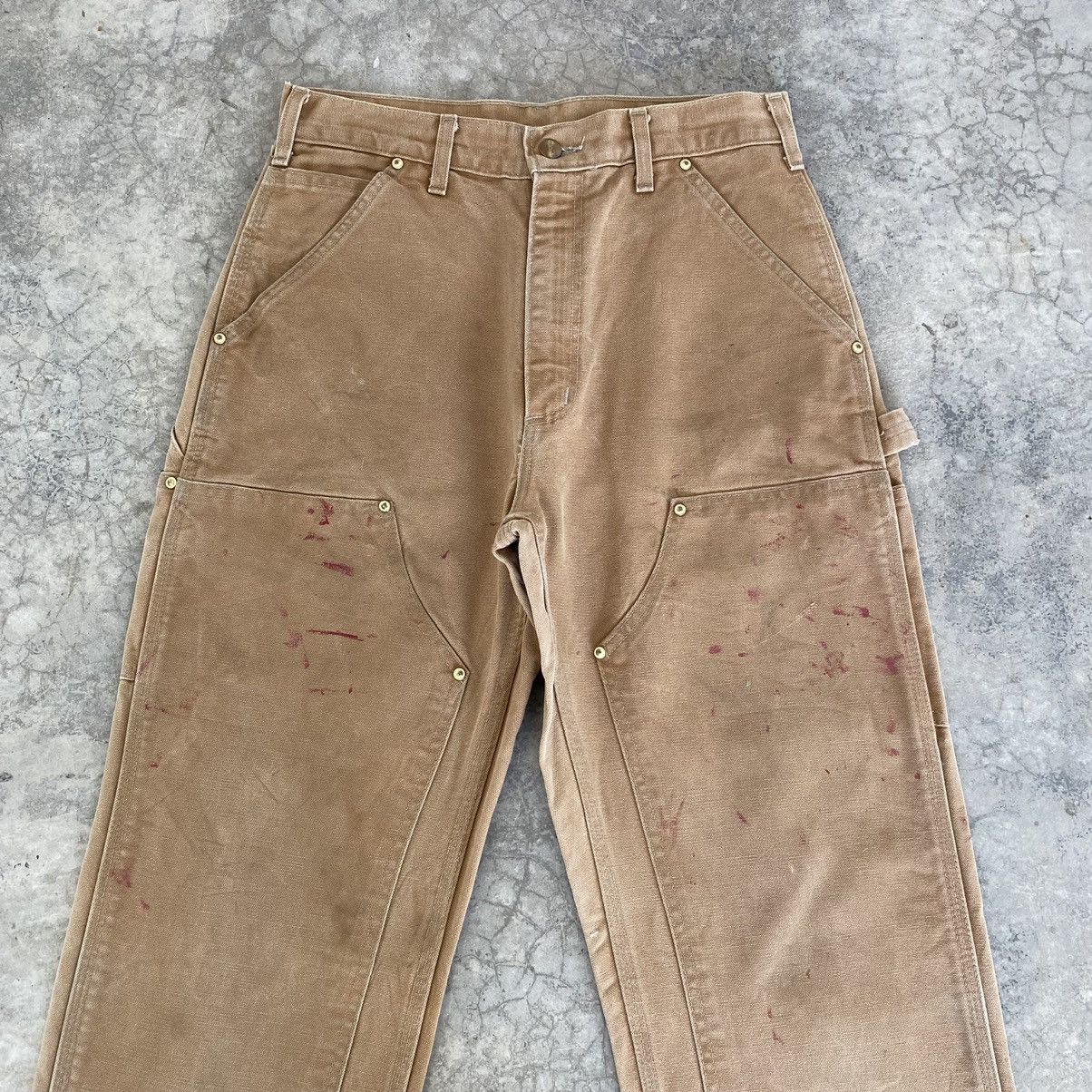 Carhartt Size 28x34 VTG Carhartt Double Knee Splatter Painter Pants Size US 28 / EU 44 - 4 Thumbnail