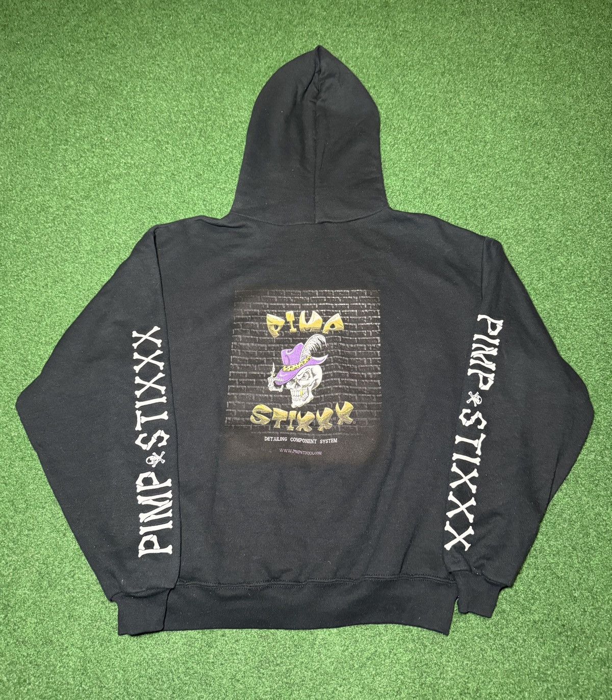 Vintage Vintage Y2K Skull Cross Bones Jnco Grunge Skater L Hoodie Size US L / EU 52-54 / 3 - 1 Thumbnail