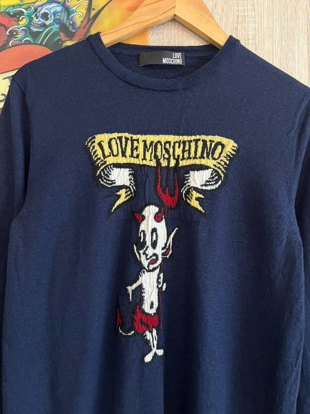 Love Moschino Love Moschino sinv Sweater Wool Devil 💥 🔥 Size M / US 6-8 / IT 42-44 - 4 Thumbnail