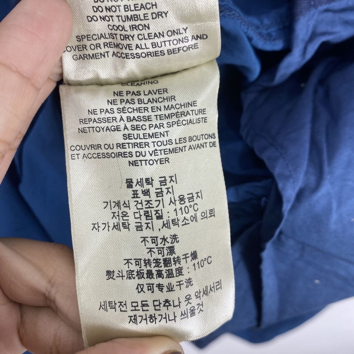 Burberry Burberry Brit Navy Field Jacket Nova Check Lining Size L Size US L / EU 52-54 / 3 - 9 Thumbnail