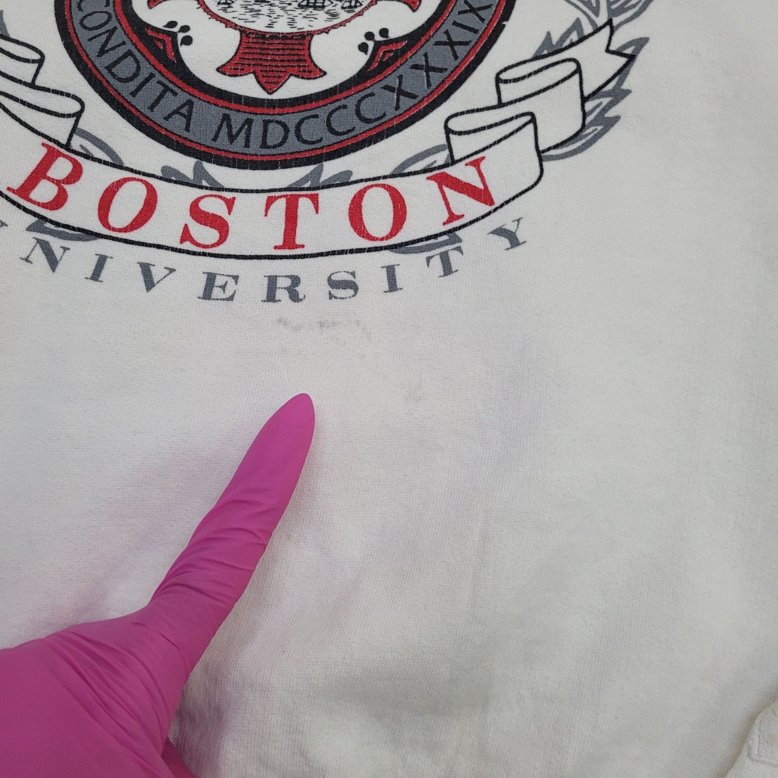 Gear for Sports Vintage Boston University Sweatshirt Large 24x24 Baggy Crop Size US L / EU 52-54 / 3 - 2 Thumbnail