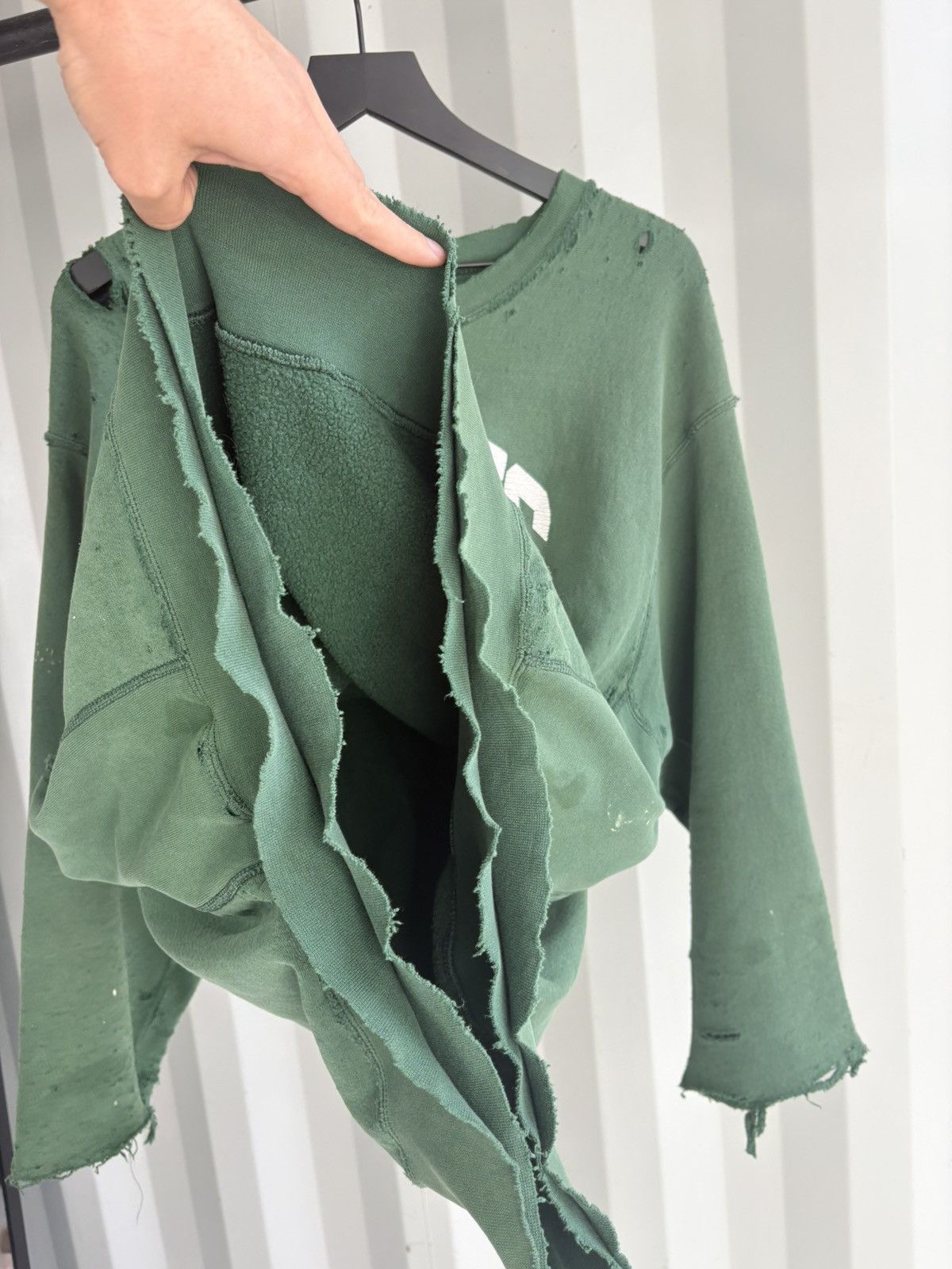 Vintage Illinois Thrashed Distressed Faded Sweatshirt Grunge Size US XL / EU 56 / 4 - 5 Thumbnail