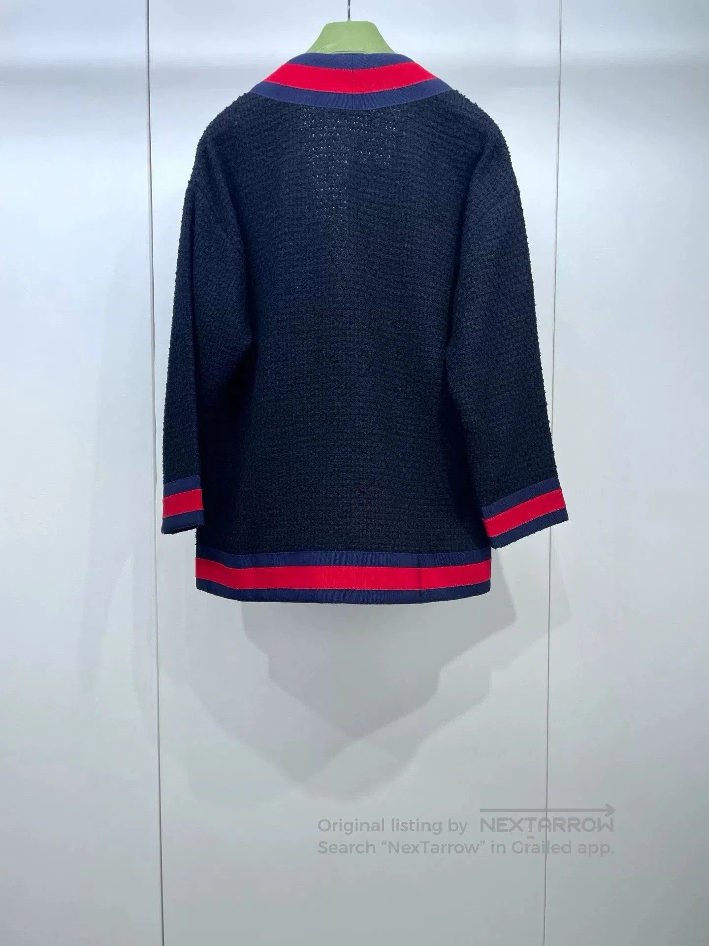 Gucci Gucci Red Blue Trim Cardigan. Size S / US 4 / IT 40 - 2 Thumbnail