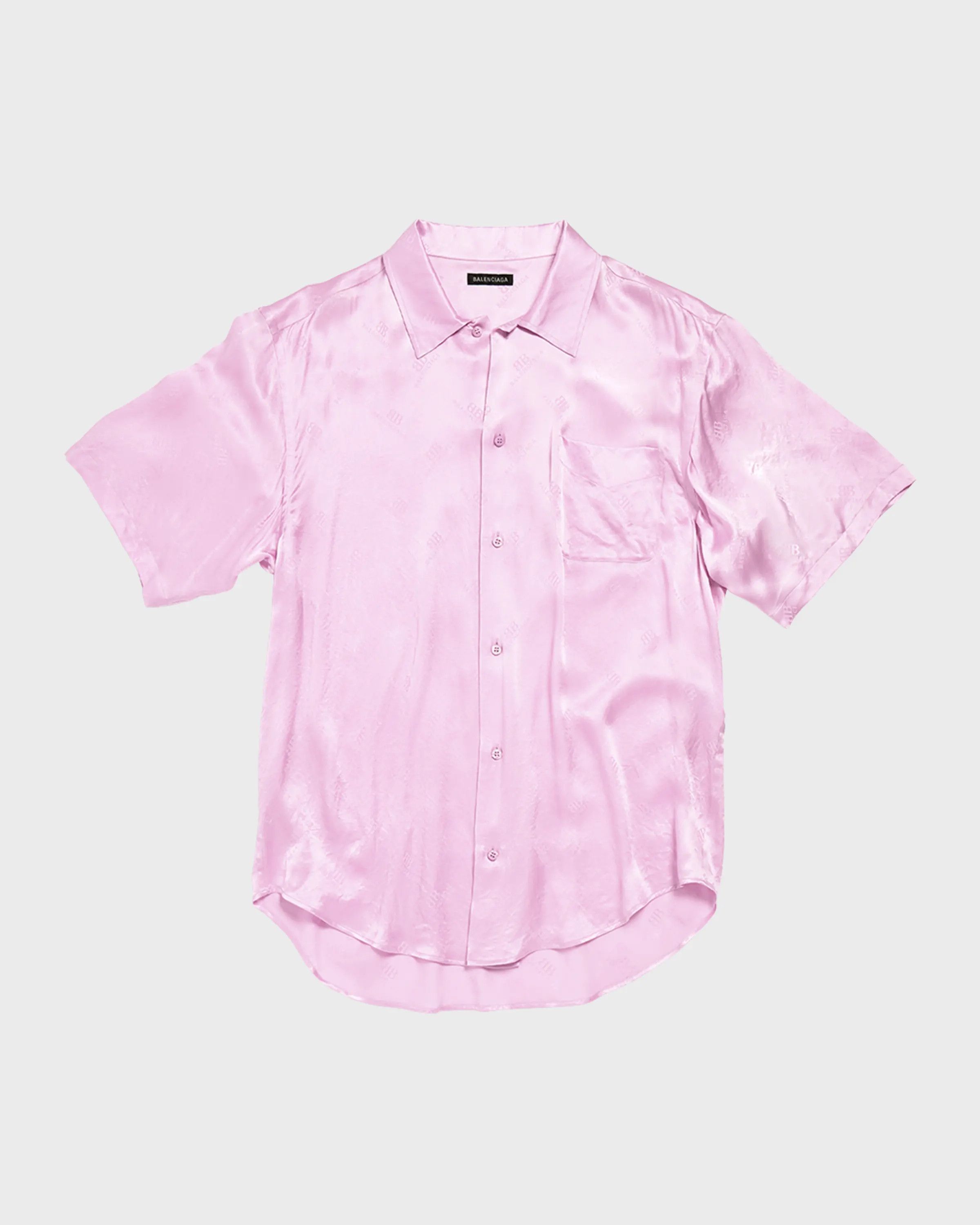 Balenciaga o1srvl11e0426 BB Classic Monogram Minimal Shirt Large Fit Size M / US 6-8 / IT 42-44 - 1 Thumbnail