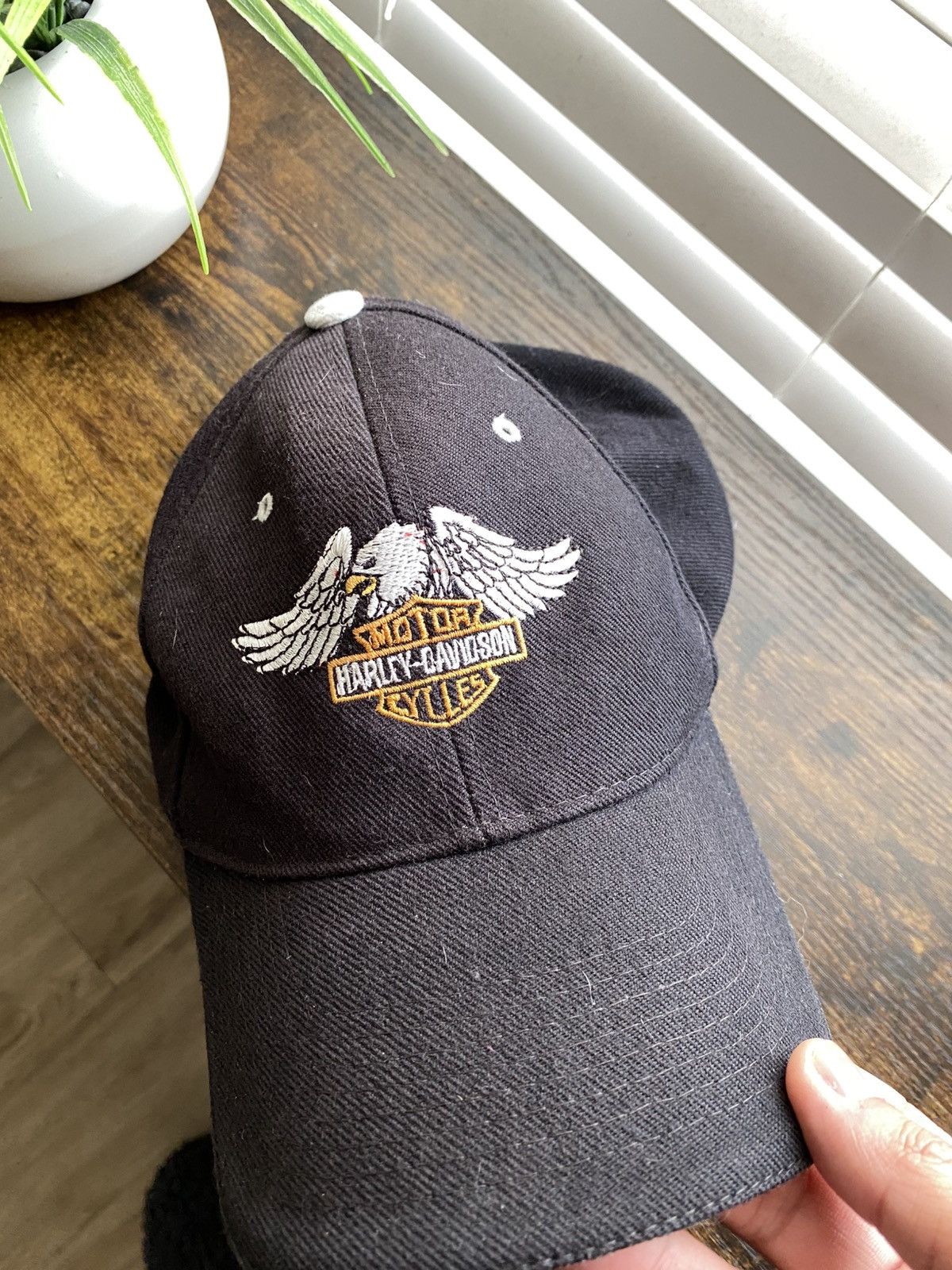 Harley Davidson Vintage Harley Davidson Hat Size ONE SIZE - 2 Thumbnail