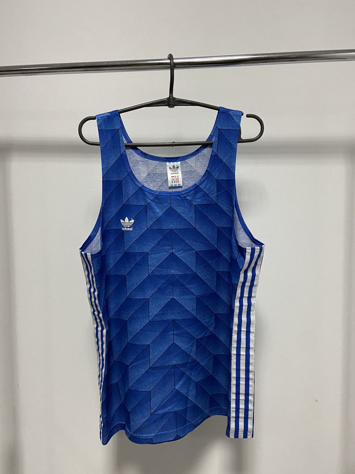 Adidas × Vintage Adidas Originals Vintage logo tank top west Germany stripe Size US M / EU 48-50 / 2 - 1 Thumbnail