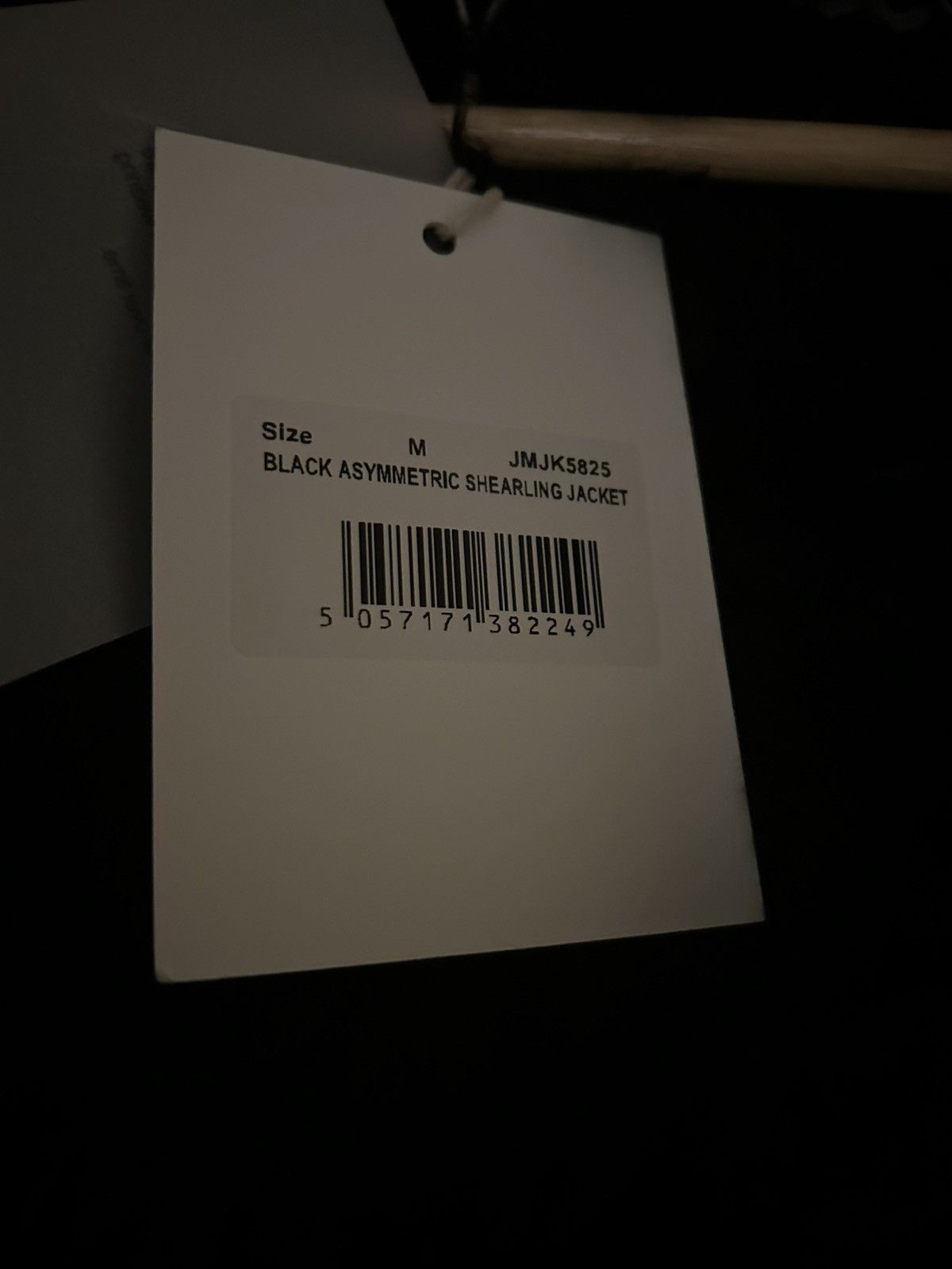 Jaded London Jaded London Black Asymmetric Shearling Jacket (With Tags) Size US M / EU 48-50 / 2 - 8 Thumbnail