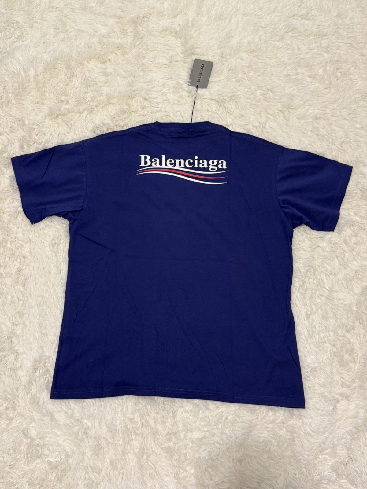 Balenciaga Balenciaga deep blue t shirt Size US S / EU 44-46 / 1 - 3 Thumbnail