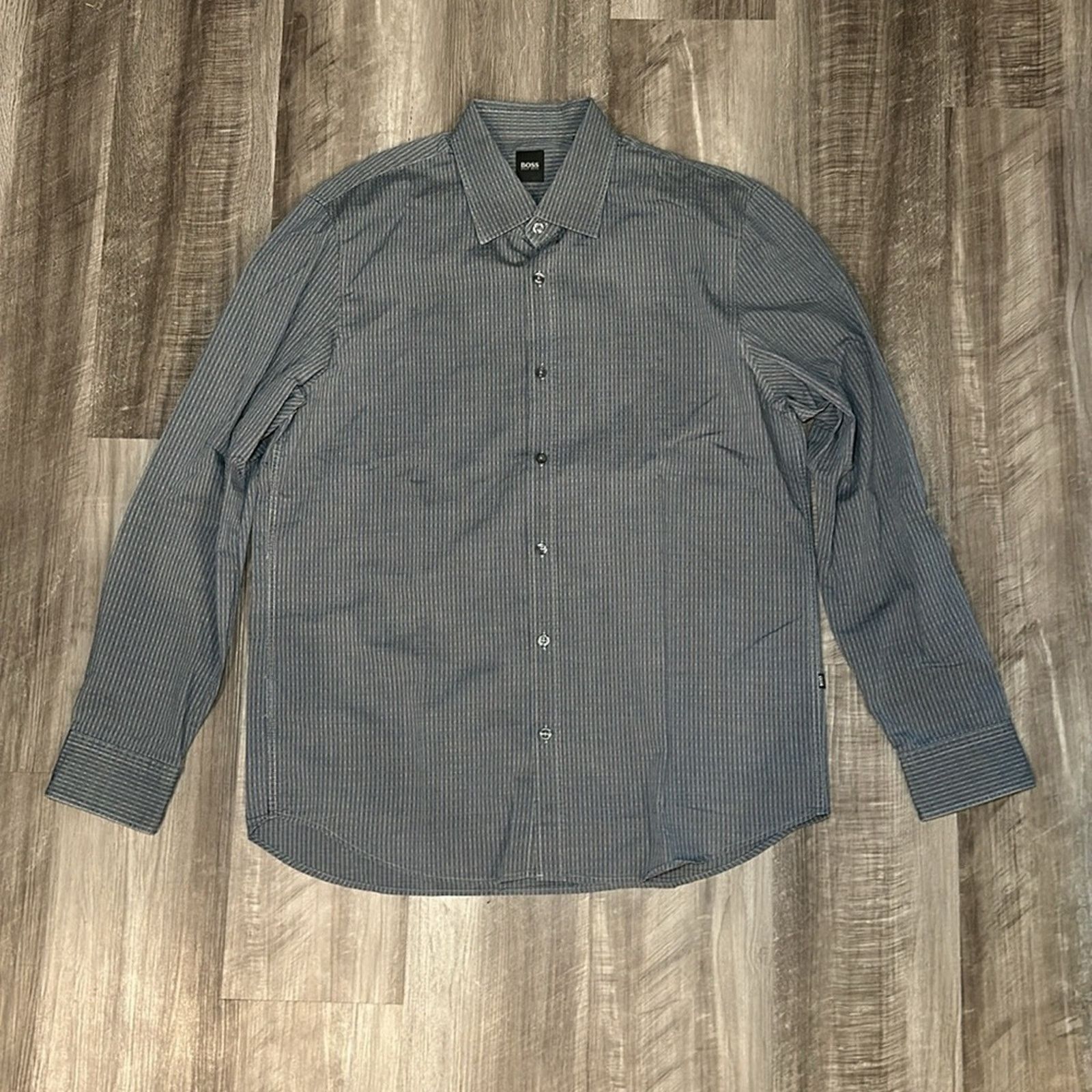 Hugo Boss Boss Hugo Boss Long Sleeve Button Down - XL Size US XL / EU 56 / 4 - 2 Thumbnail
