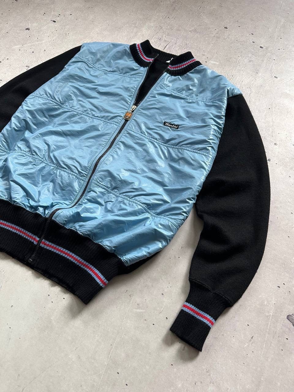 Vintage Santini 80s Vintage Cycling Wool Jersey Size US L / EU 52-54 / 3 - 2 Thumbnail