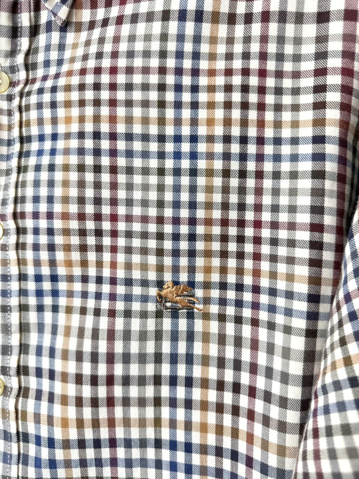 Etro Etro Checkered Shirt Buttons Up Italy Designer Size US M / EU 48-50 / 2 - 4 Thumbnail