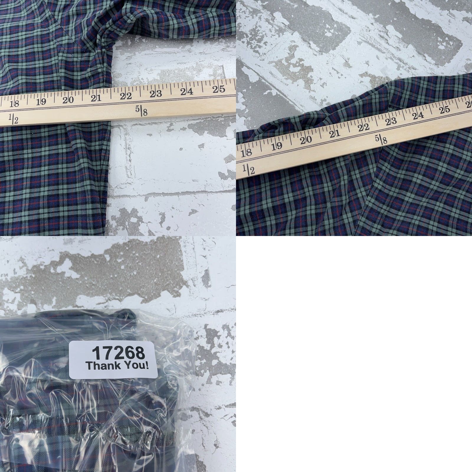 Ralph Lauren VINTAGE Ralph Lauren Shirt Men Large Blue Red Button Up Oxford Cloth Tartan Plaid OCBD - 90s Inspired, Preppy Mens Clothing Size US L / EU 52-54 / 3 - 8 Thumbnail