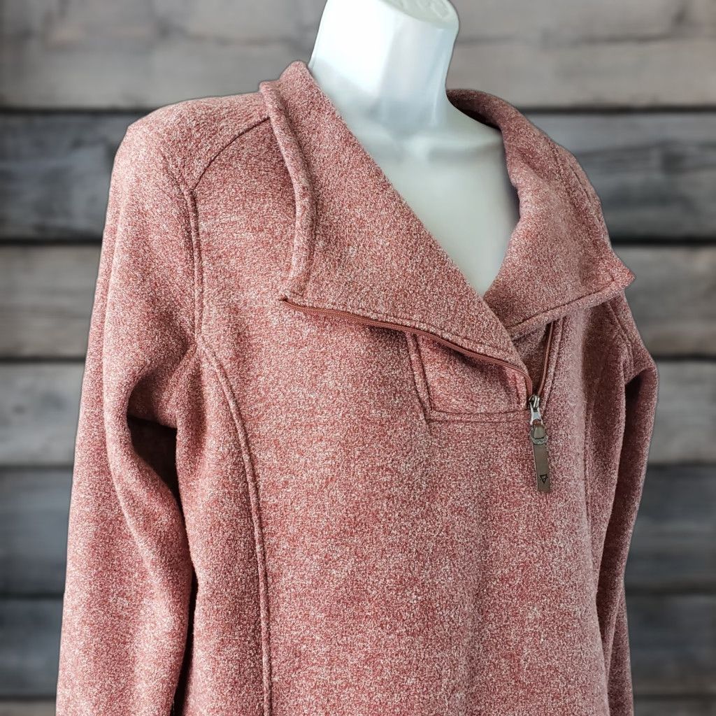 LIV Outdoor LIV Outdoor Womens Pullover Long Sleeve Pink Size Large 1/4 Zip Casual Activewear Shirt Size L / US 10 / IT 46 - 1 Thumbnail
