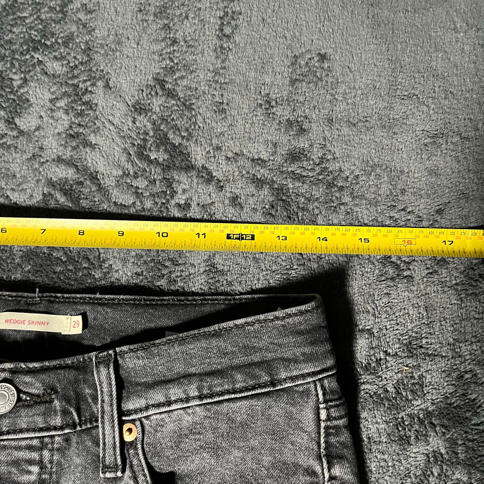 Levi's Levi's Wedge Skinny Women's High Rise Button Fly Gray Sz 29 Size 29" - 8 Thumbnail