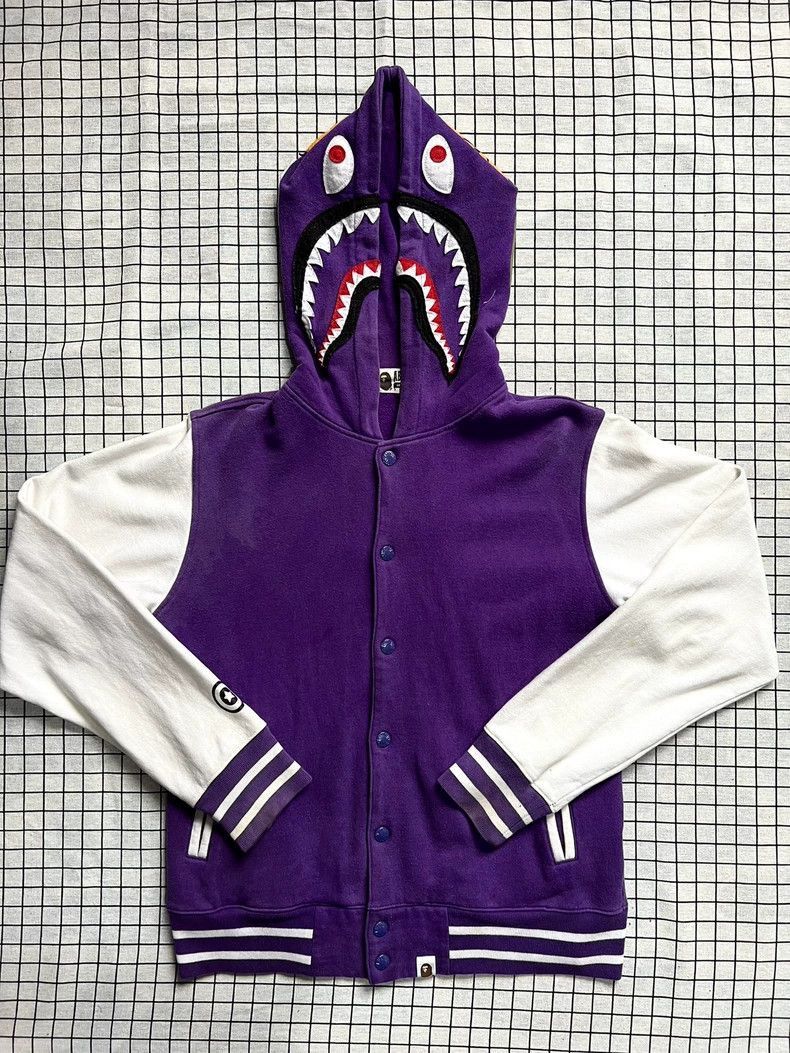 BAPE Purple Shark Hooded Jacket-2508