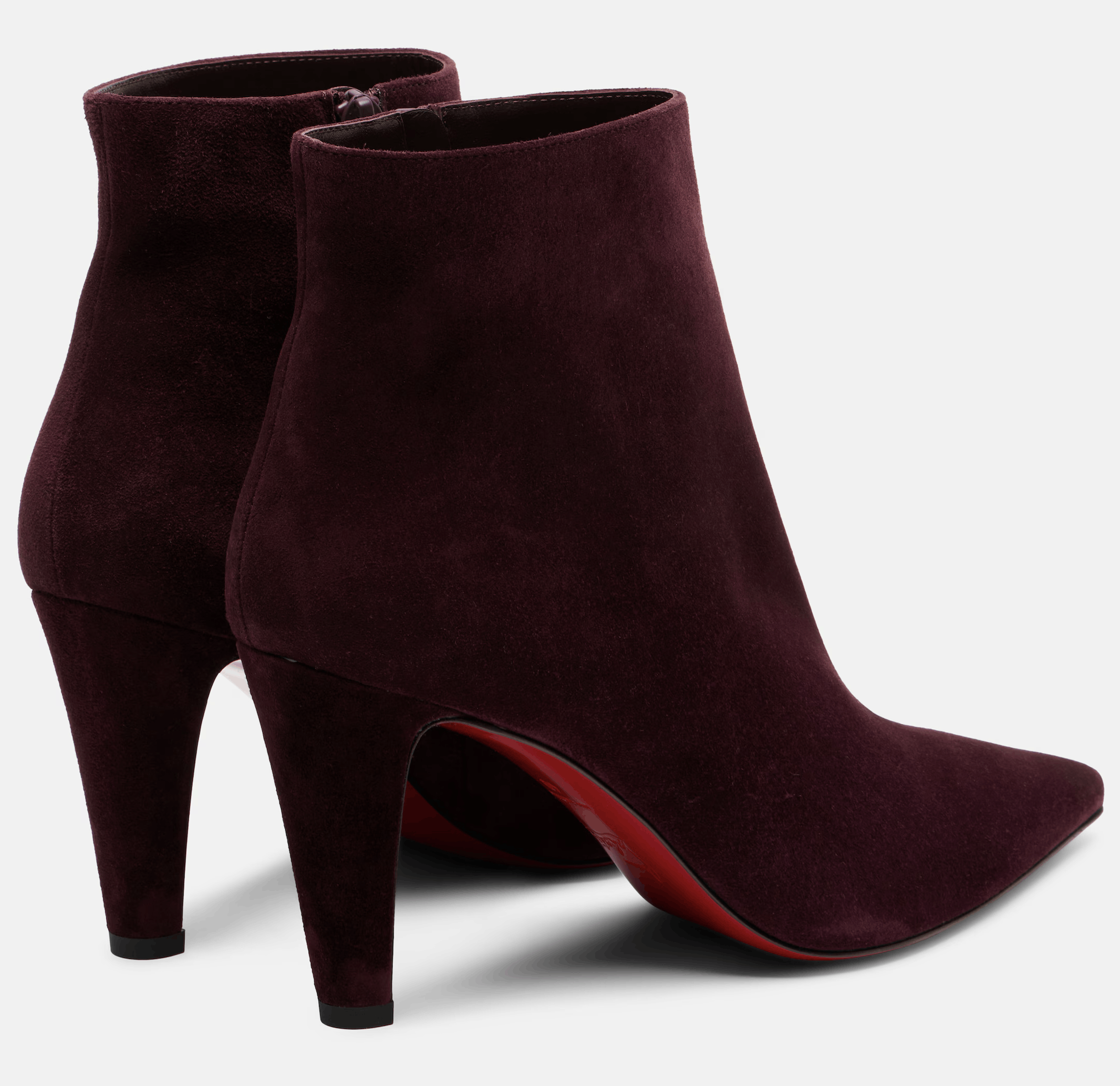 Christian Louboutin Vibella Booty 85 Amara Burgundy Red Pointed Heel Bootie 41 Size US 11 / IT 41 - 12 Thumbnail