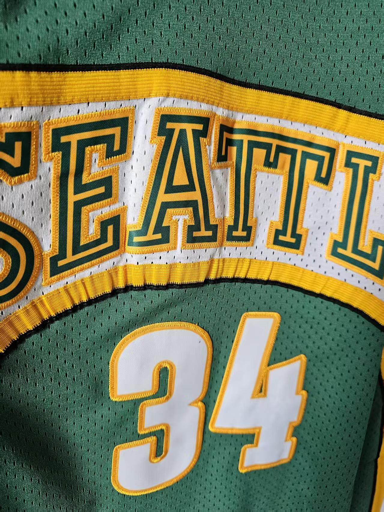 NBA Seattle Supersonics 34 Ray Allen Jersey Stitched Green L Size US L / EU 52-54 / 3 - 3 Thumbnail