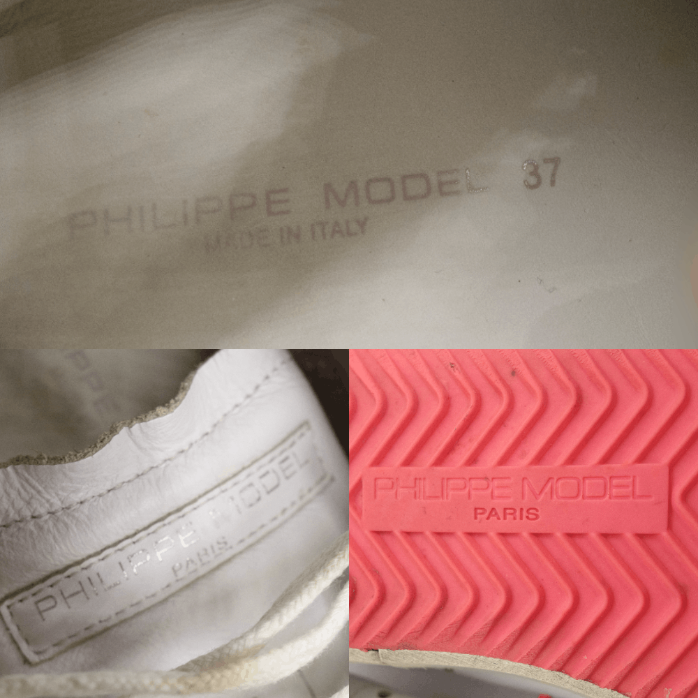 Philippe Model PRSX Grunge Distressed Low Sneakers Size US 7 / IT 37 - 8 Thumbnail