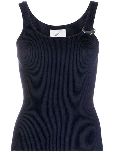 Coperni o1mle0524 Wool-Blend Tank Top in Navy Size L / US 10 / IT 46 - 1 Thumbnail