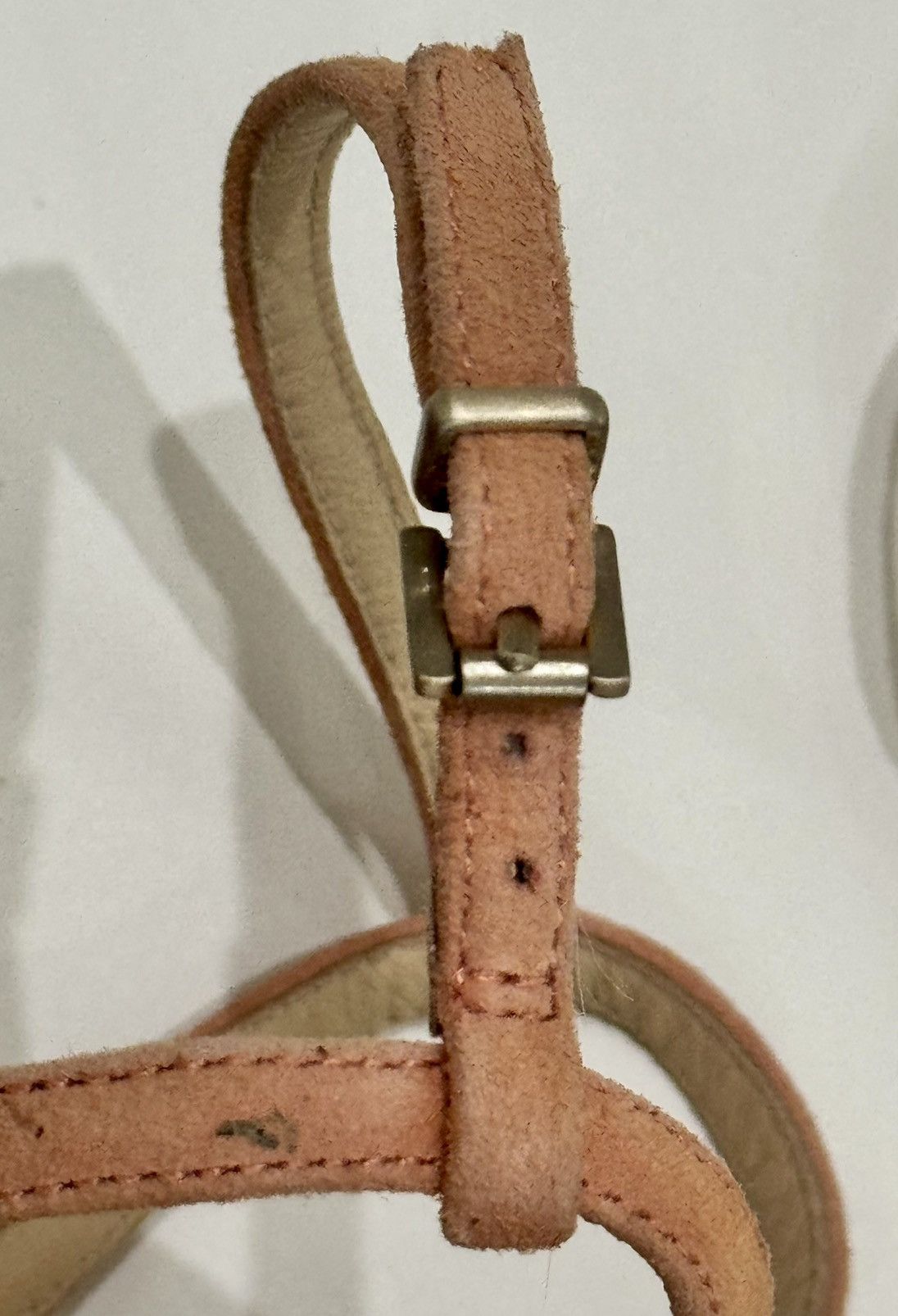 Brian Atwood Brian Atwood Beaded Pink Gold Leather Thong Sandals Buckle Size US 7.5 / IT 37.5 - 5 Thumbnail