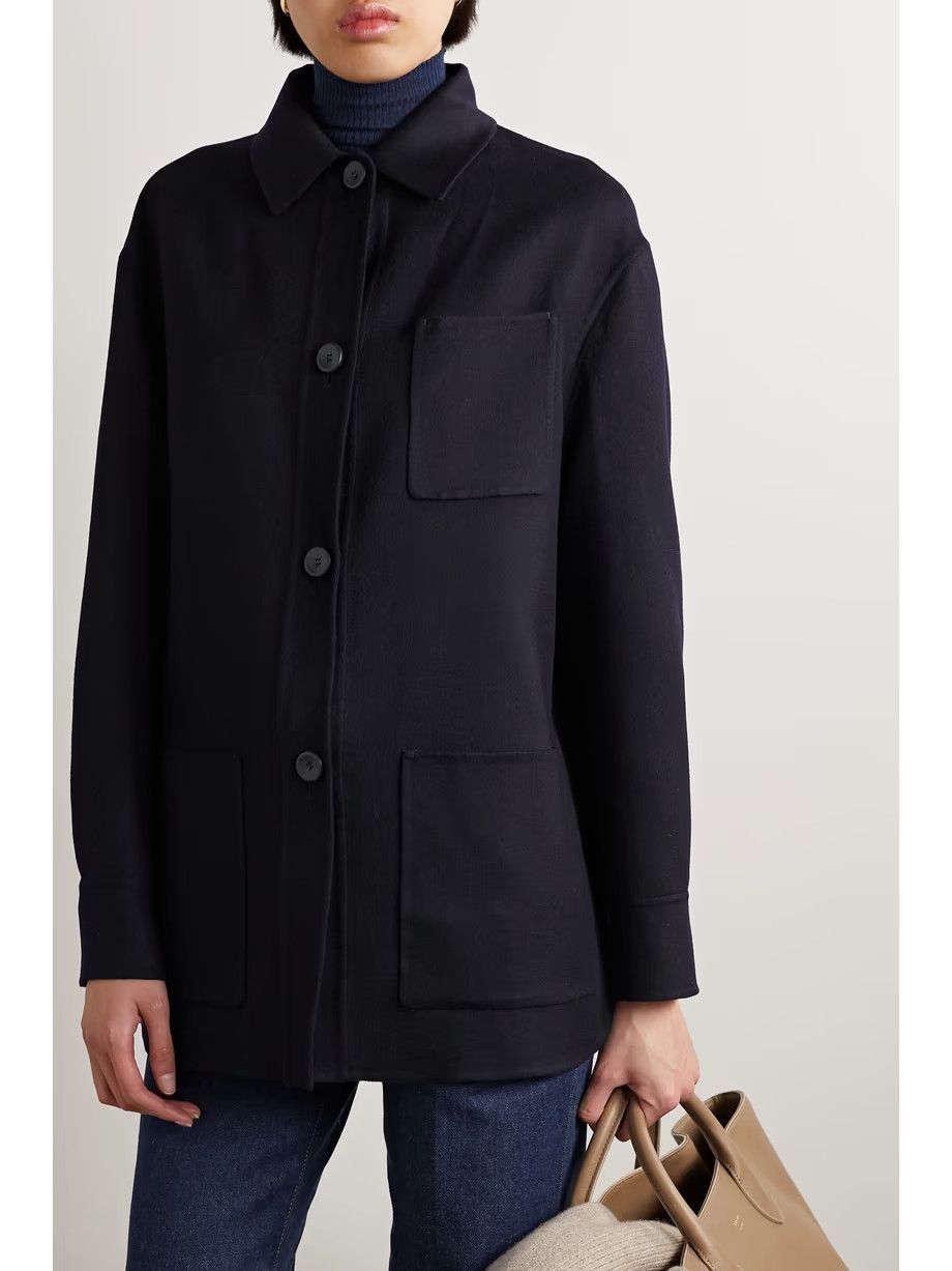 Loro Piana o1w1db10724 Larson Cashmere Jacket in Navy Size XL / US 12-14 / IT 48-50 - 3 Thumbnail