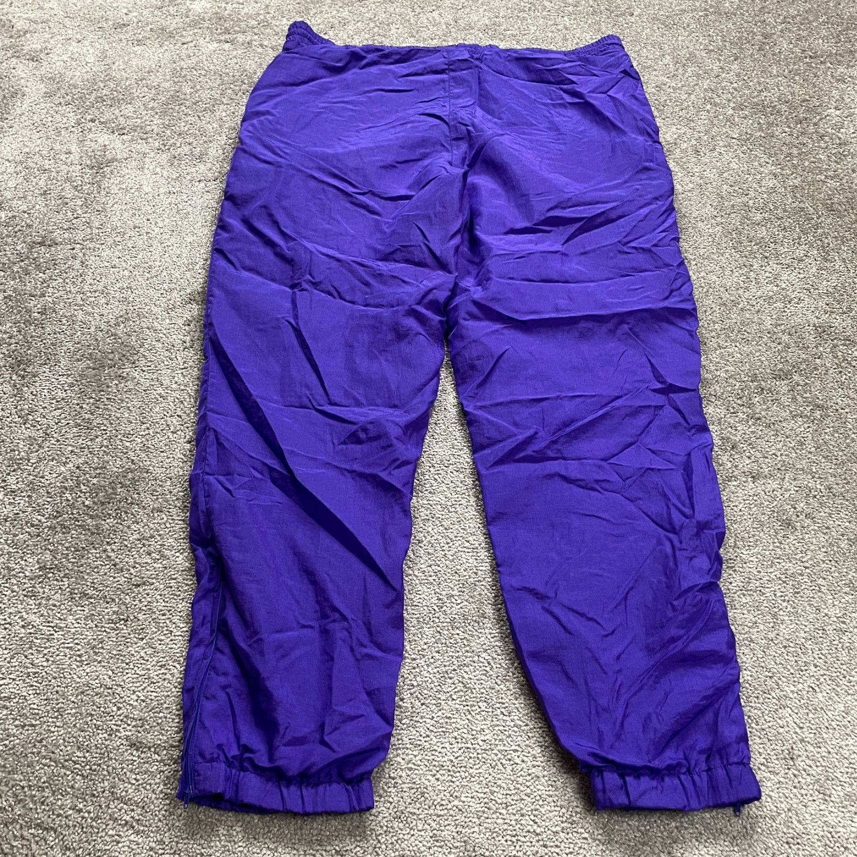 Vintage Unbranded Track Pants Womens Large Blue Tapered Leg Elastic Waist Active 40x30 Size 36" / US 14 / IT 50 - 2 Thumbnail