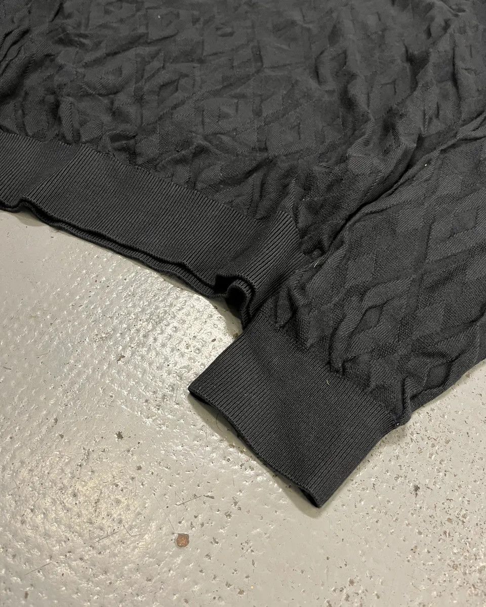 Emporio Armani SS2020 Emporio Armani Black Diamond Pattern Sweater Size US L / EU 52-54 / 3 - 6 Thumbnail
