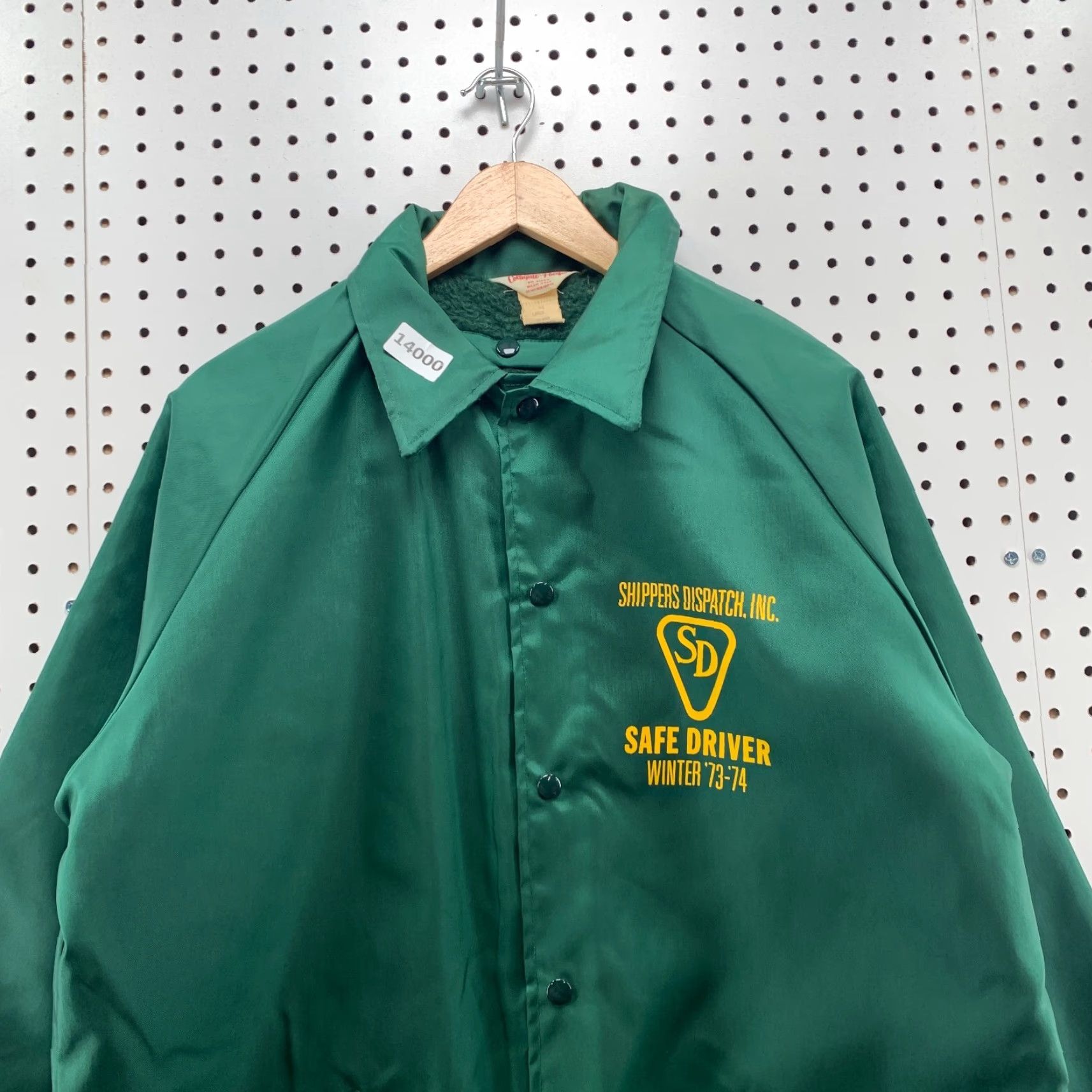 Vintage VINTAGE Collegiate Pacific Santin Snap Jacket Mens Large 70s Green Windbreaker Insulated Workwear 1973 Mens Size US L / EU 52-54 / 3 - 3 Thumbnail
