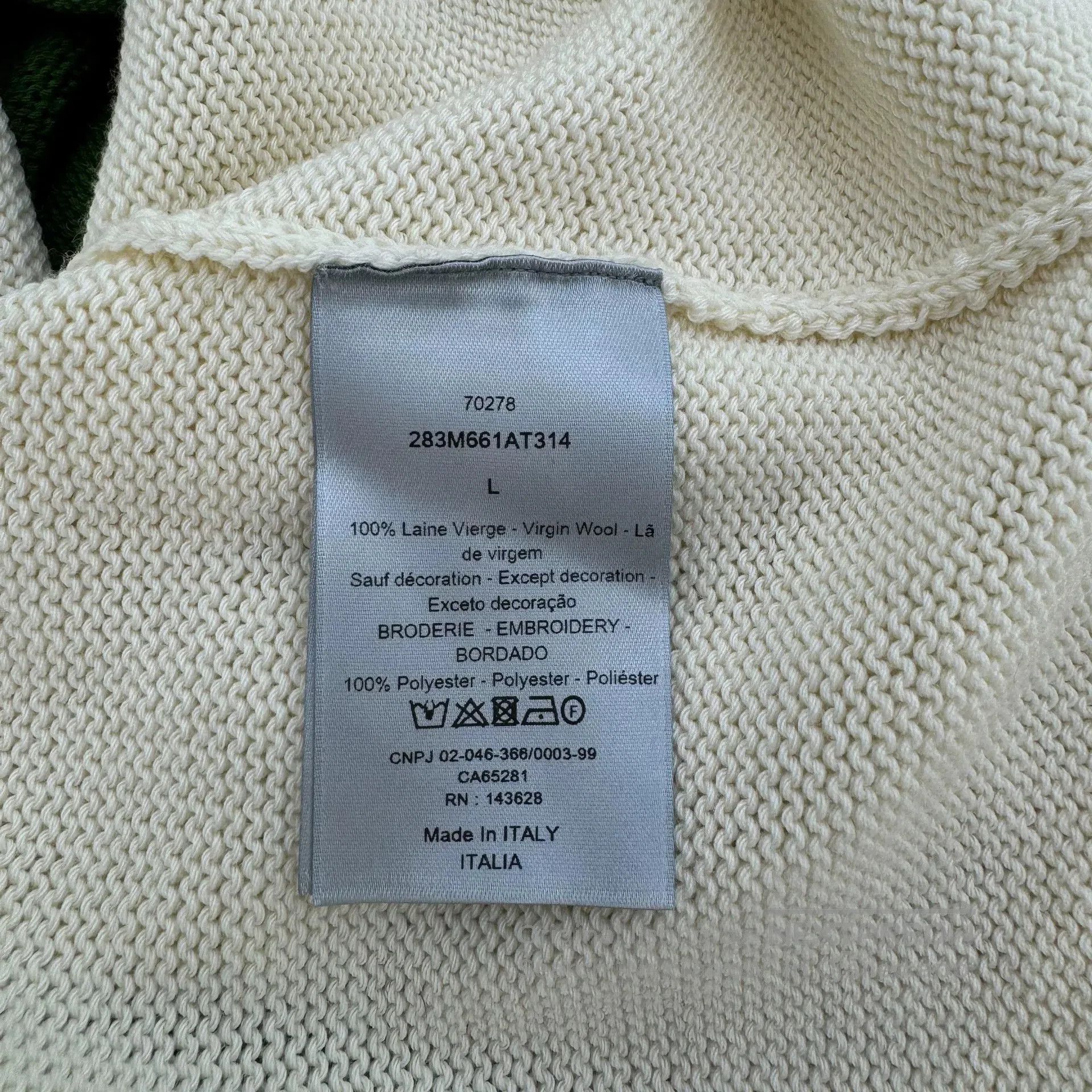 Dior Dior x Travis Scott Devil Print Knit Sweater. Size US L / EU 52-54 / 3 - 5 Thumbnail