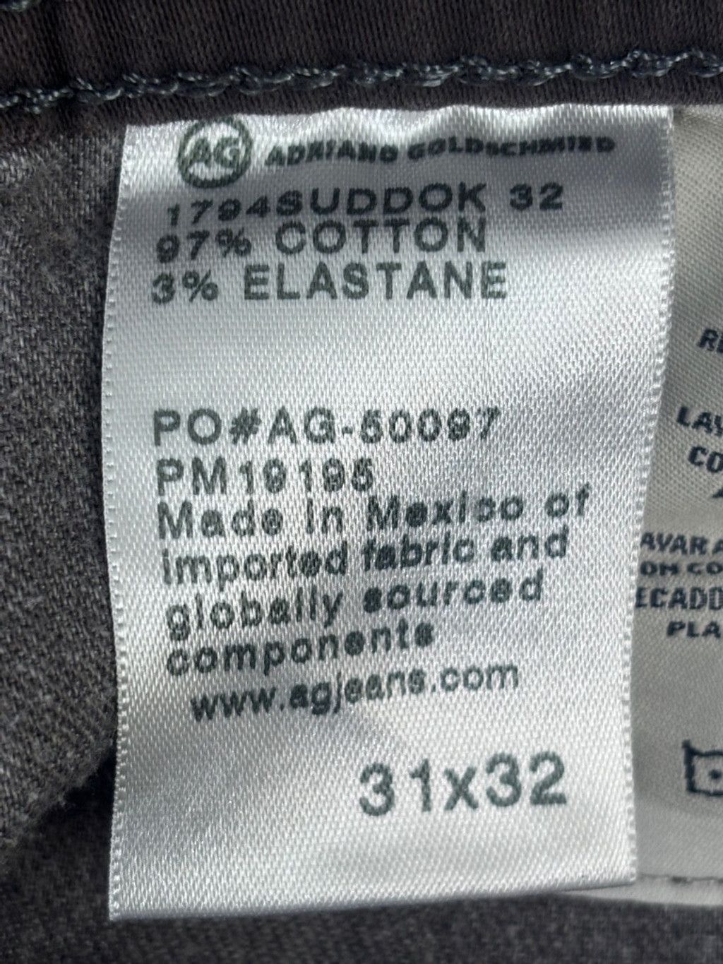 AG Adriano Goldschmied Men's AG Adriano Goldschmied Jeans, 32, Dark Gray Size 30" / US 8 / IT 44 - 10 Thumbnail