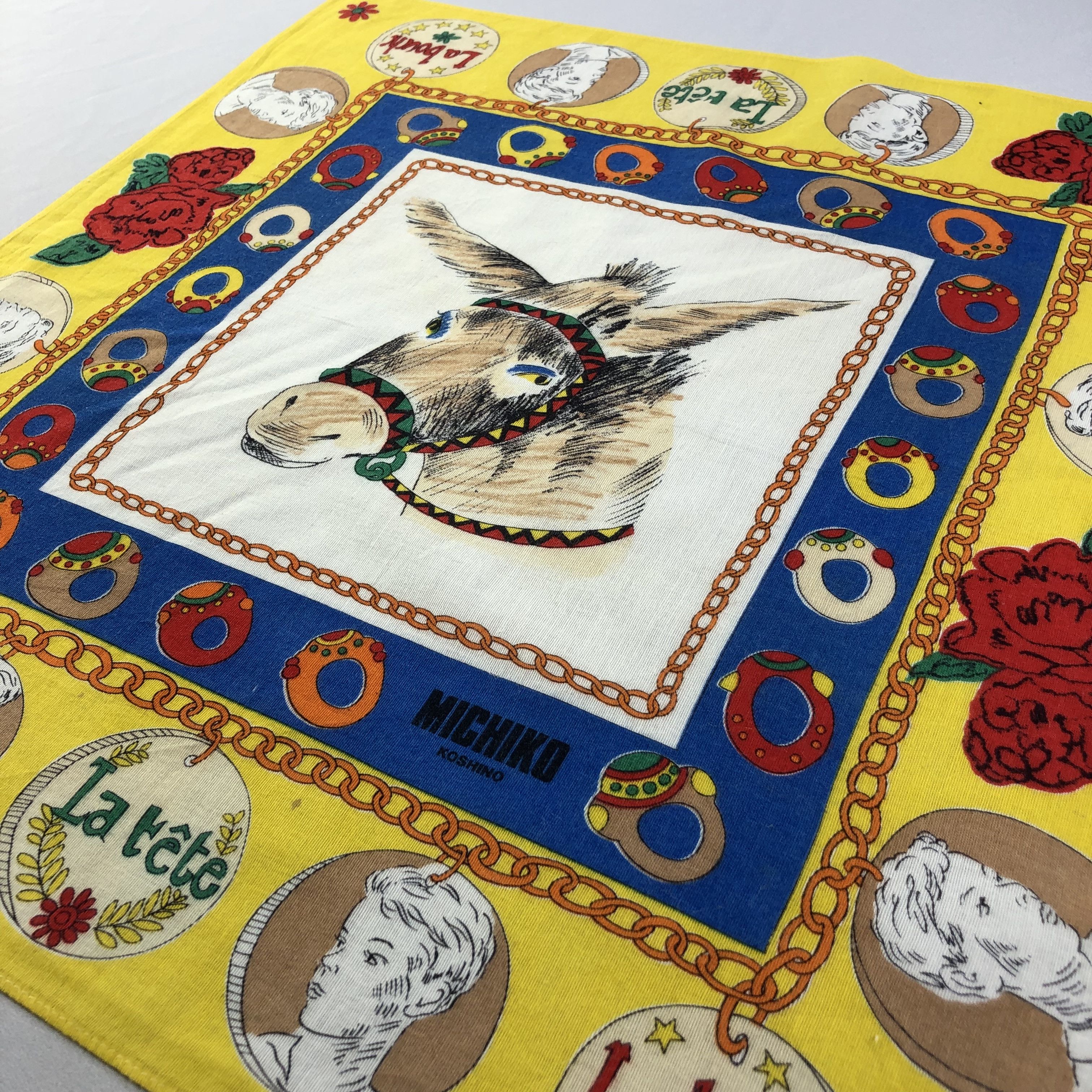 Michiko Koshino London Michiko Koshino Handkerchief Neckerchief Bandana H1662 Size ONE SIZE - 3 Thumbnail