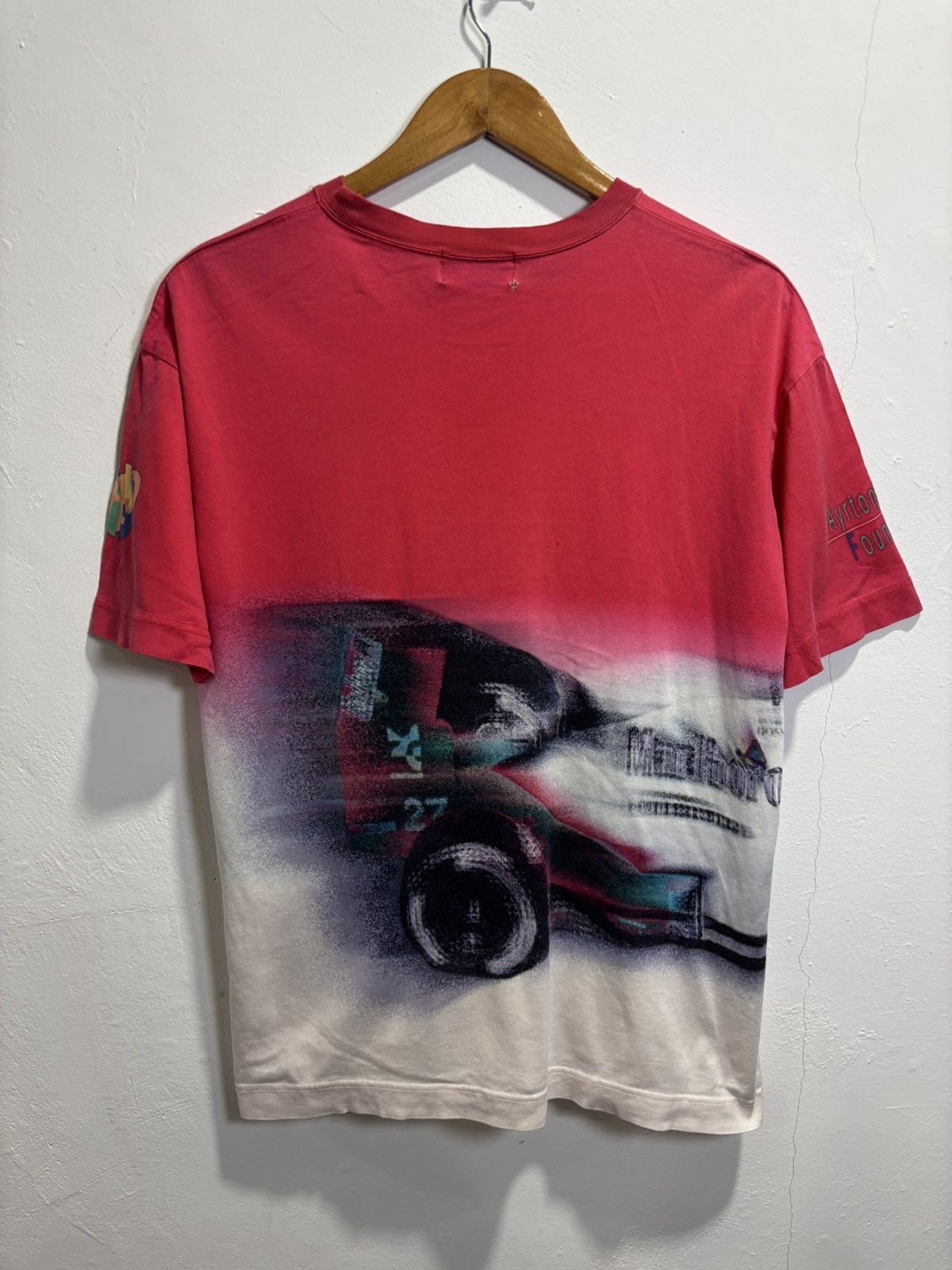 Honda × Vintage Vintage Ayrton Senna World Champion Tshirt Size US L / EU 52-54 / 3 - 2 Thumbnail