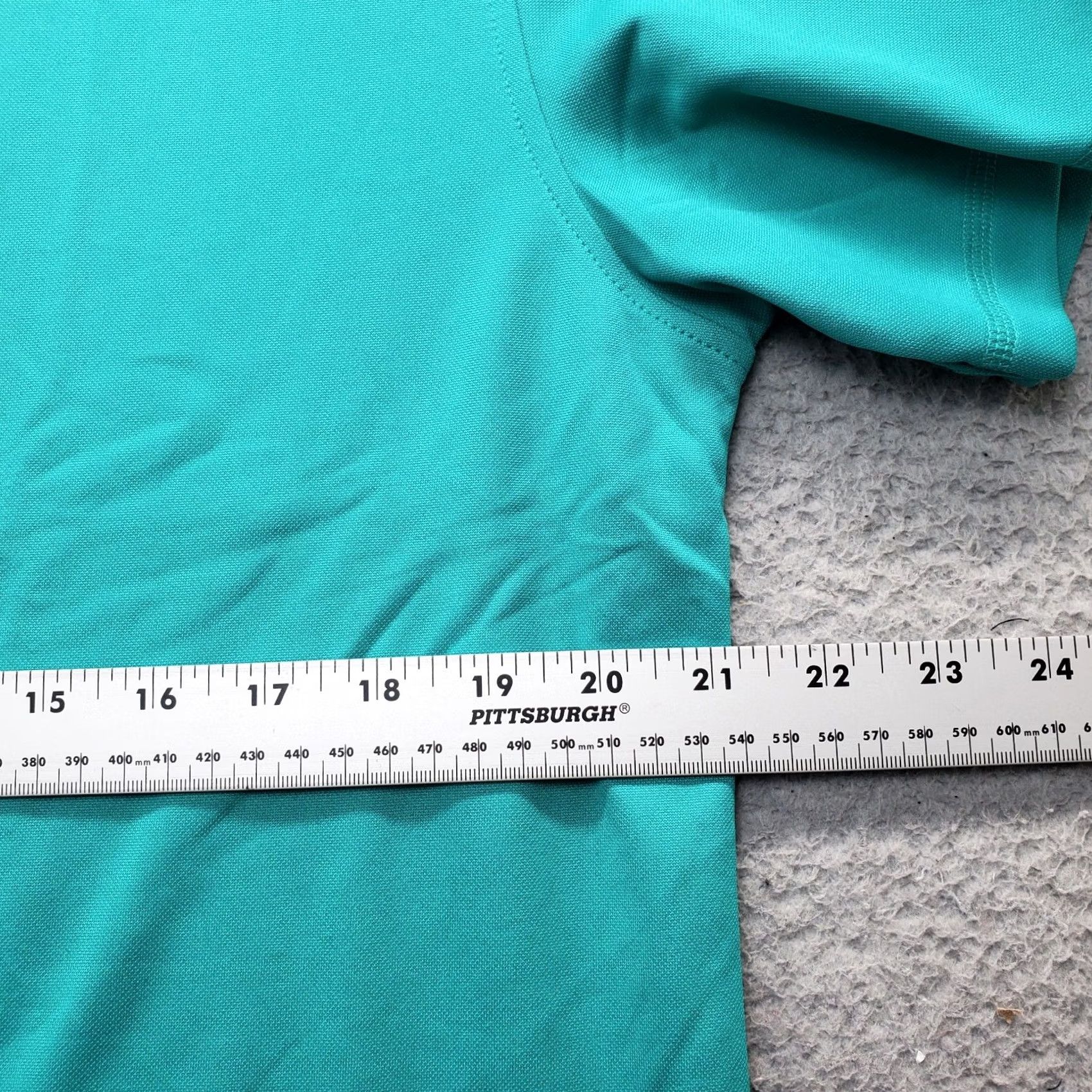 Vintage NordicTrack Polo Shirt Mens L Green Collared Short Sleeve With Zip Performance Stretch Polo Size US L / EU 52-54 / 3 - 4 Thumbnail