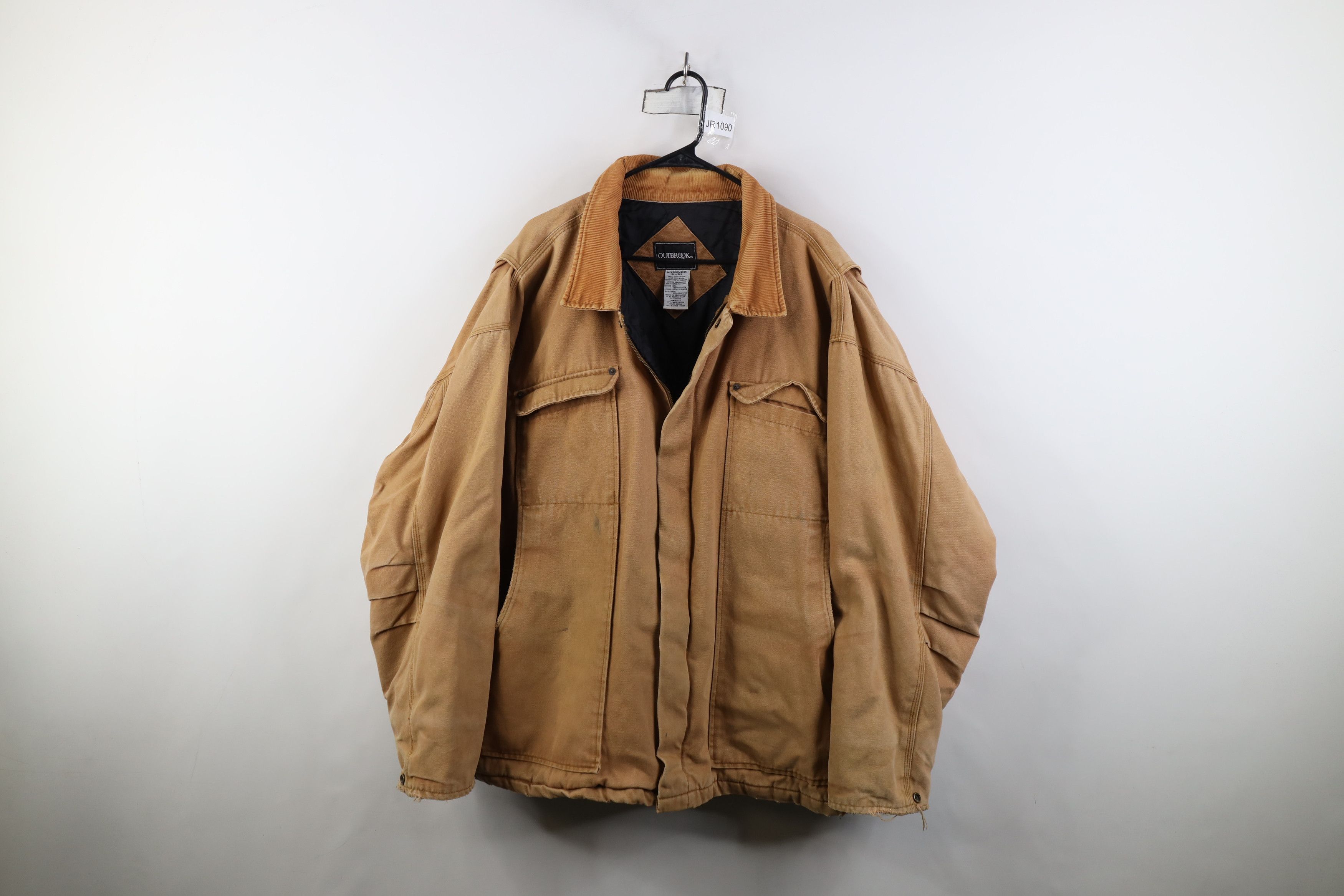 Vintage Vintage 90s Y2K Streetwear Canvas Quilted Chore Barn Jacket Size US XXL / EU 58 / 5 - 1 Thumbnail