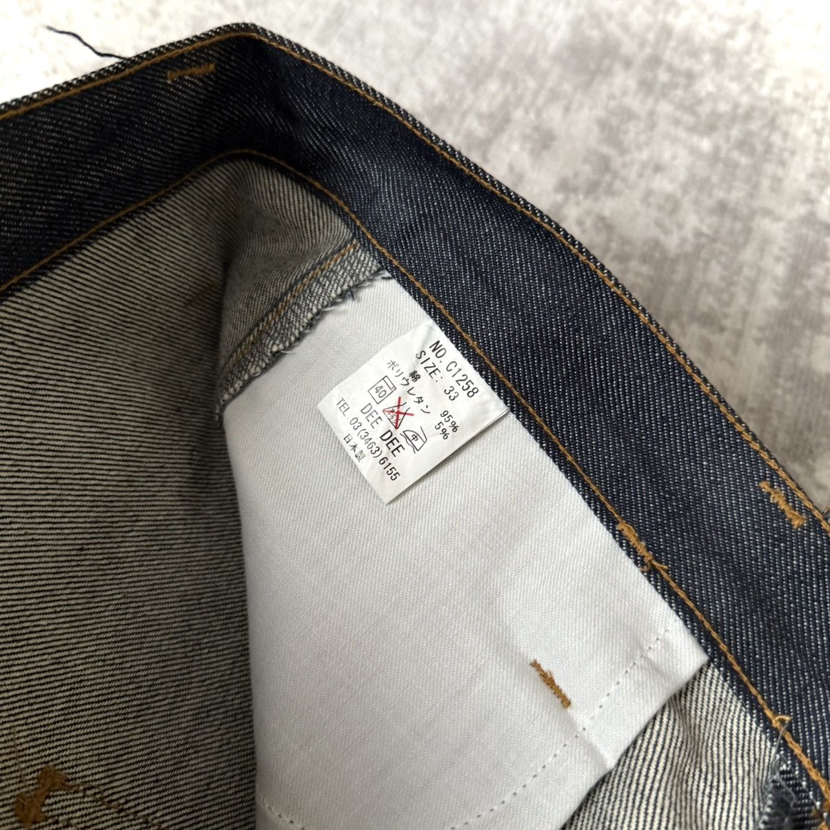 If Six Was Nine Early 2000's DeeDee Raw Denim Button Fly Bell Bottom Jeans Size US 34 / EU 50 - 6 Thumbnail