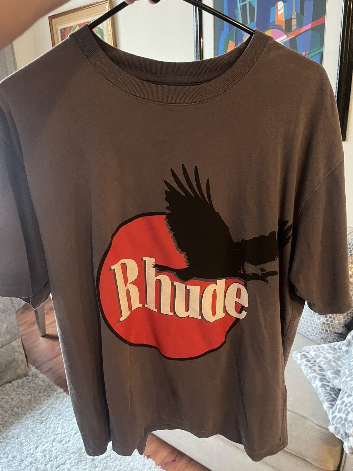 image of Rhude Shirt in Black, Men's (Size Small)