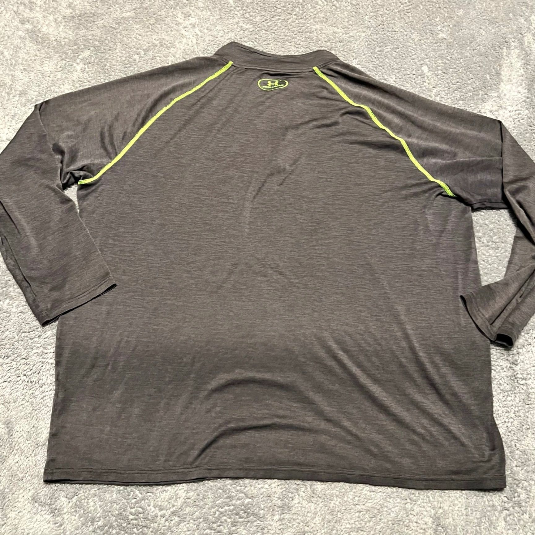 Under Armour Under Armour Shirt Mens 3XL Quarter Zip Performance Long Sleeve Gray Size US XXL / EU 58 / 5 - 3 Thumbnail