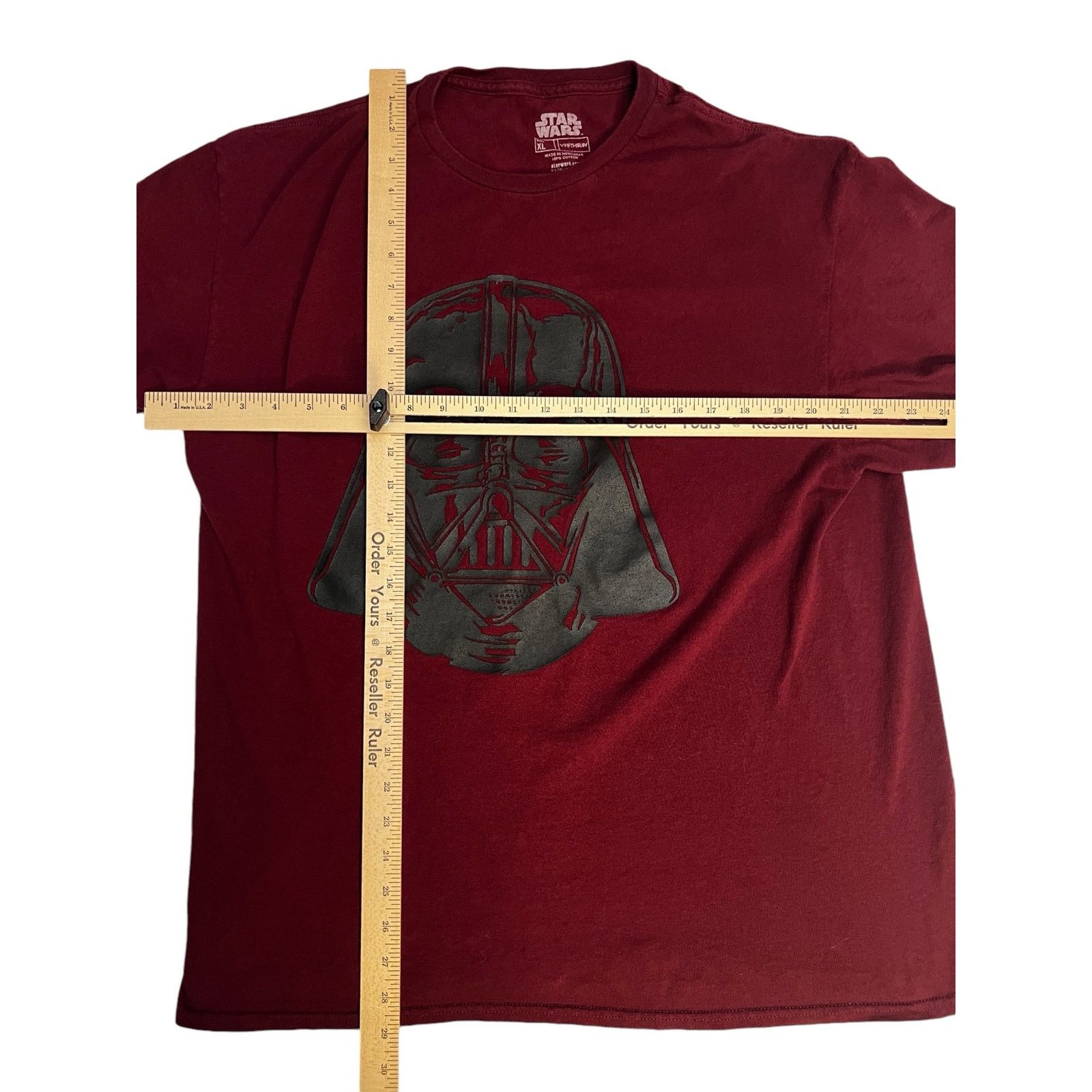 Star Wars Star Wars Darth Vader Graphic T-Shirt XL Maroon Sithlord Tee Size US XL / EU 56 / 4 - 6 Thumbnail