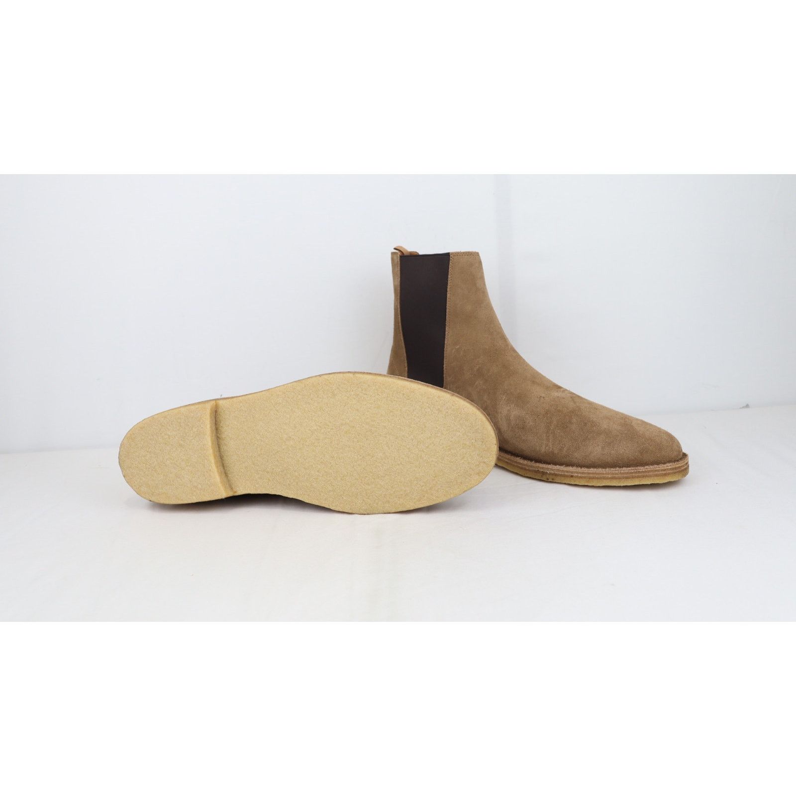 Saint Laurent Paris o1rshd1 Flat Heel Leather Up Boots in Camel Size US 14 / EU 47 - 8 Thumbnail