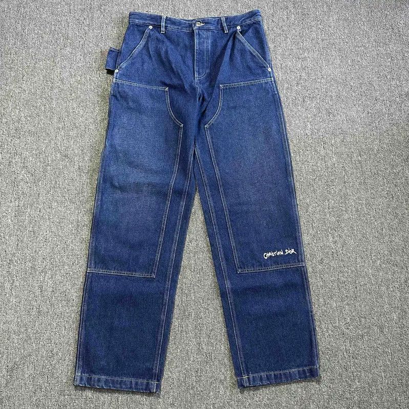 Dior Dior Men's Casual Pants in Dark Blue 0089 Size US 30 / EU 46 - 1 Thumbnail