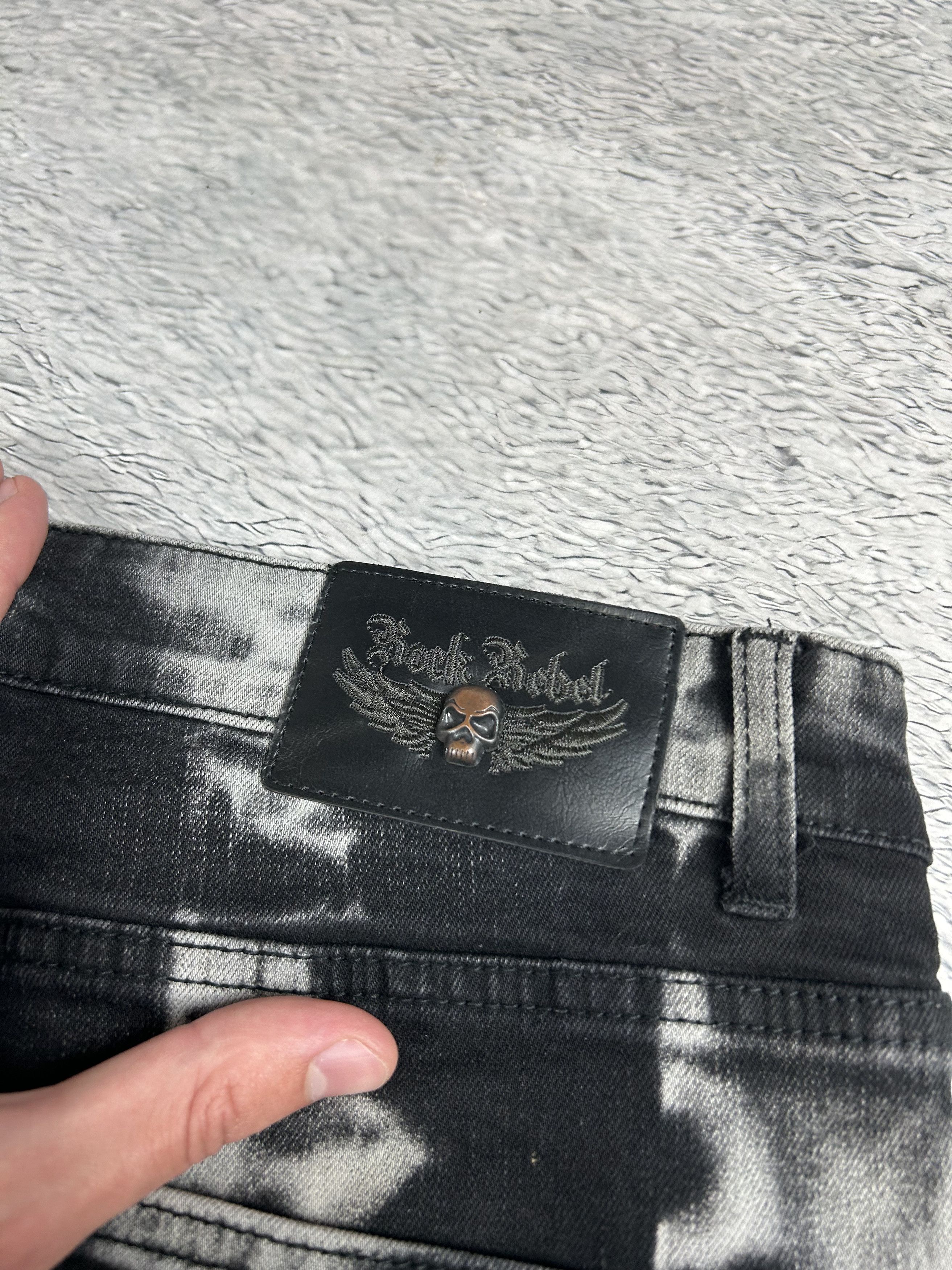 JNCO × Japanese Brand Tie Dye Rock Rebel Jeans Loose fit Baggy Drill Fire y2k Size US 34 / EU 50 - 7 Thumbnail