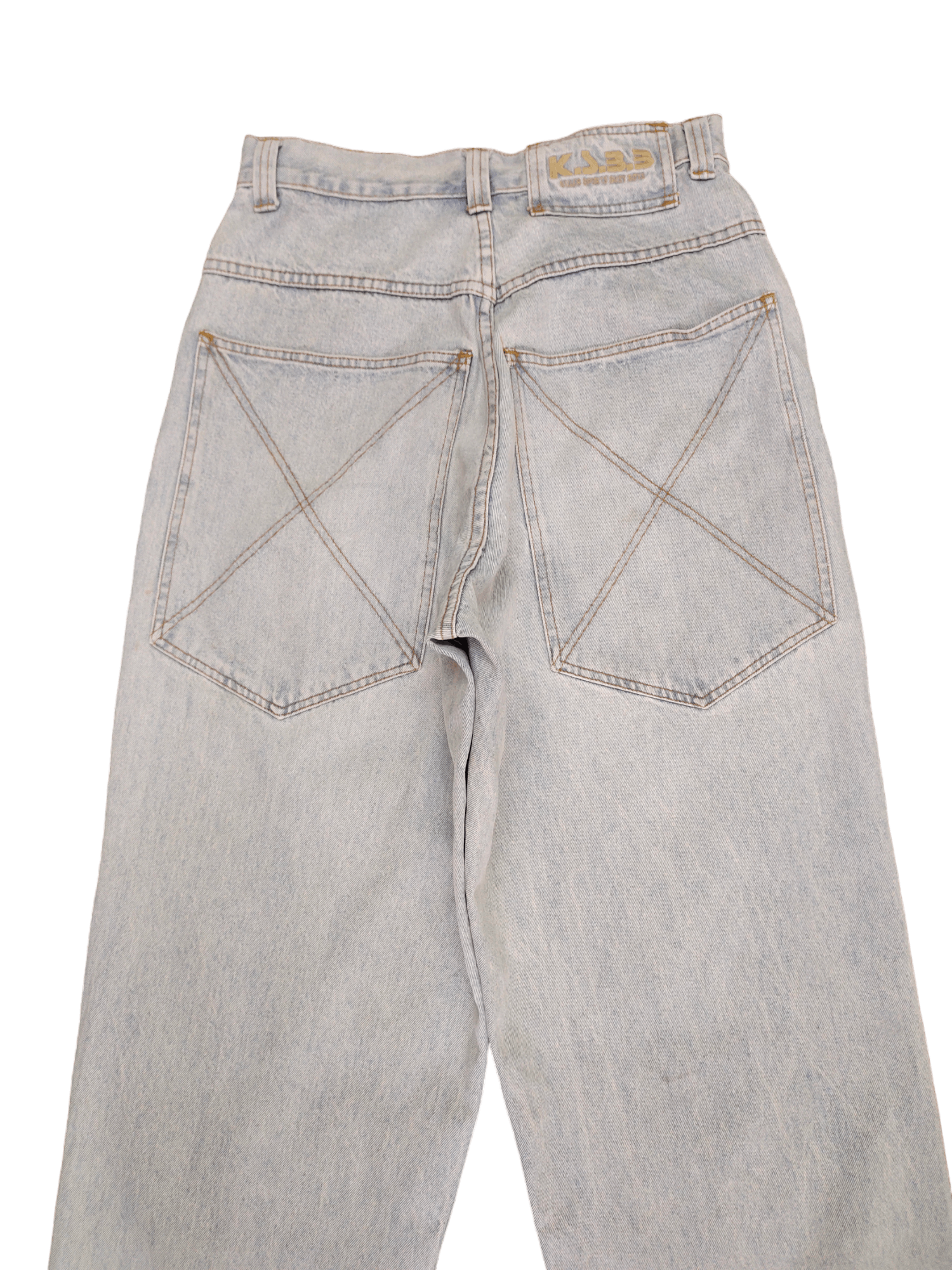 Japanese Brand Vintage Y2k Ksbb Big Pocket Baggy Denim Jnco Ecko Style Size US 29 - 2 Thumbnail