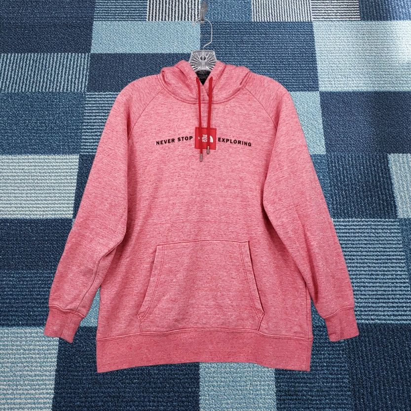 The North Face The North Face Hoodie Womens L Large Pink Fleece Sweatshirt Never Stop Exploring Size L / US 10 / IT 46 - 1 Thumbnail