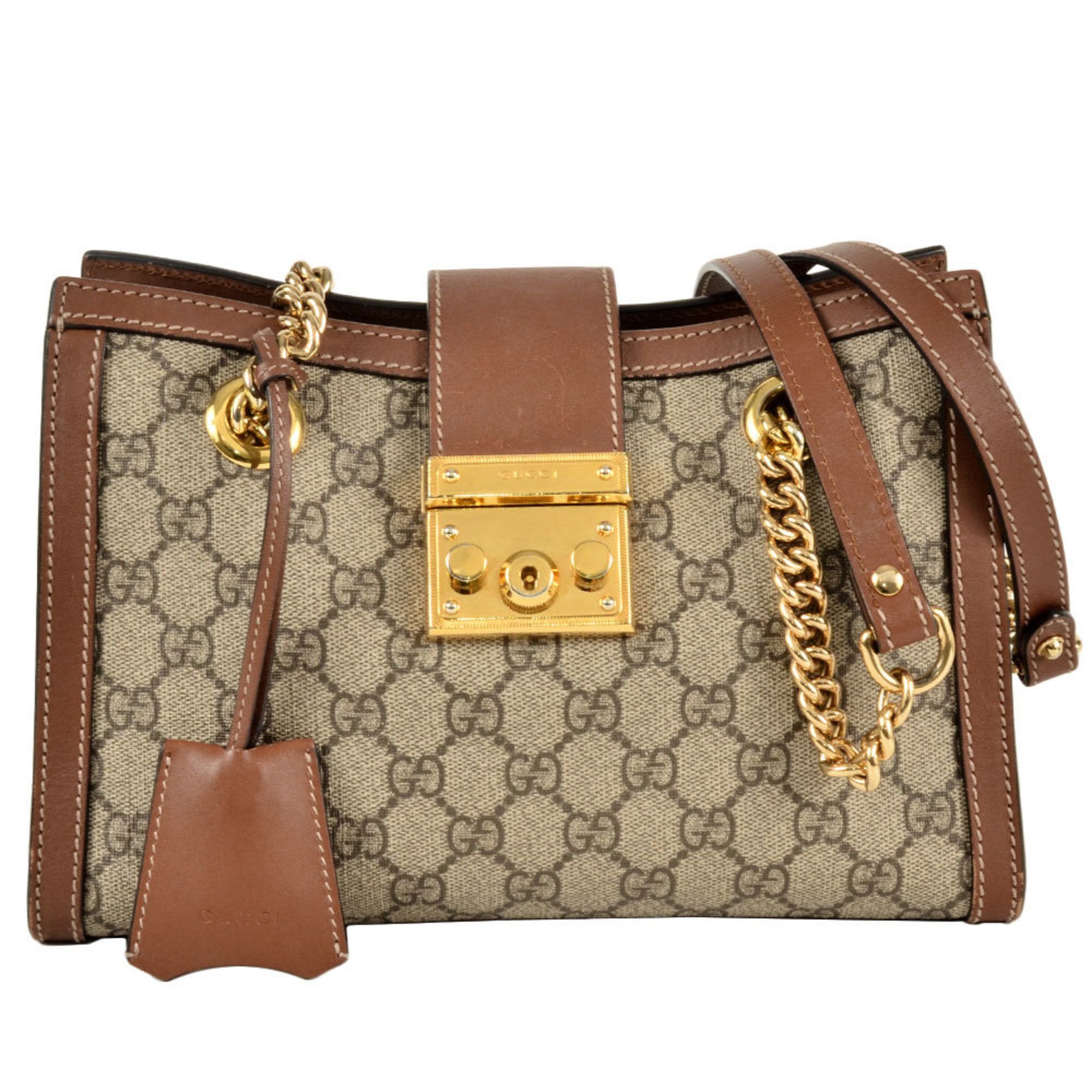 Gucci Padlock Medium Tote Bag GG Supreme Canvas 498156 Shoulder, Women's