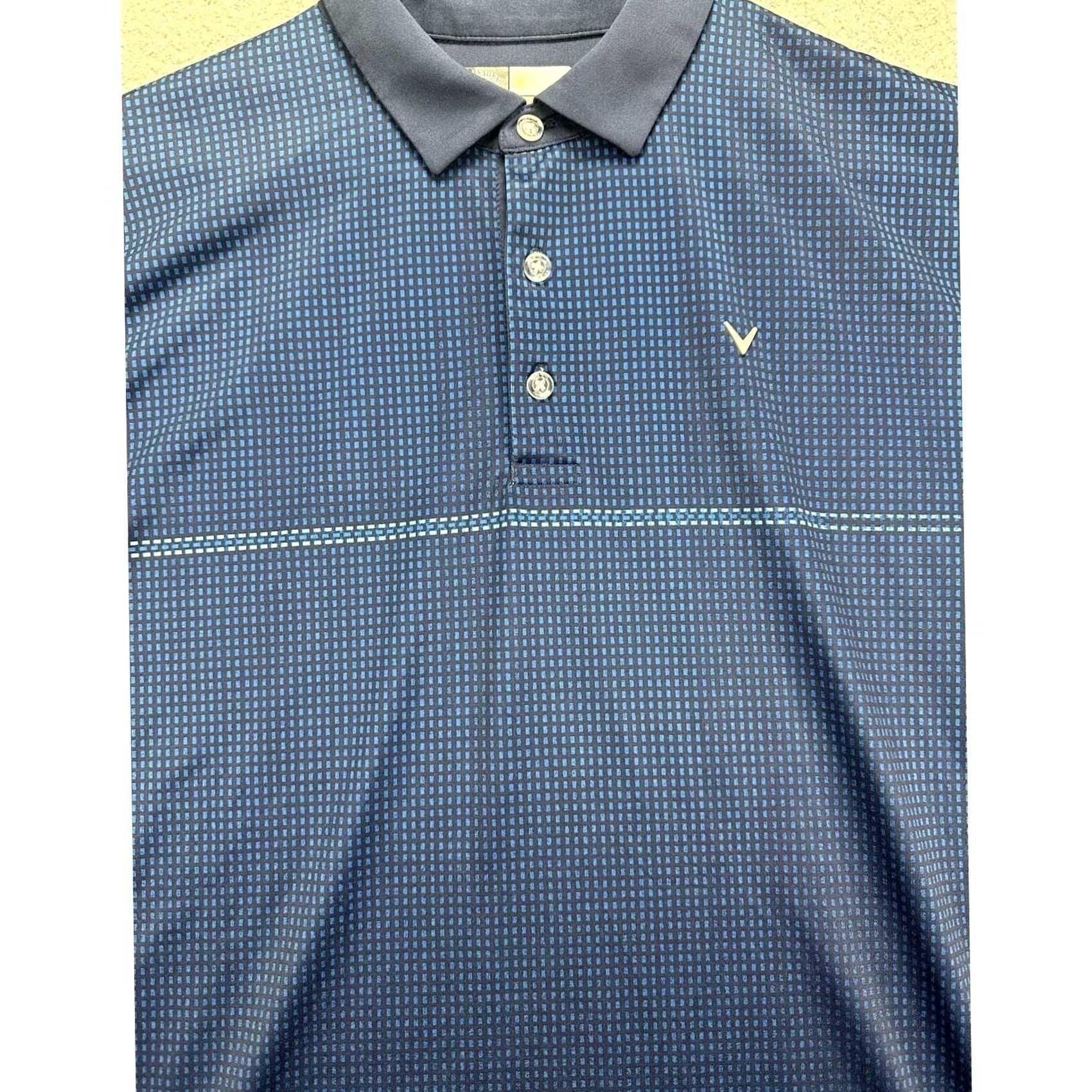 Callaway Callaway Golf Polo Shirt Adult Large Opti-Dri Blue Pin Check Athletic Rugby Mens Size US L / EU 52-54 / 3 - 5 Thumbnail