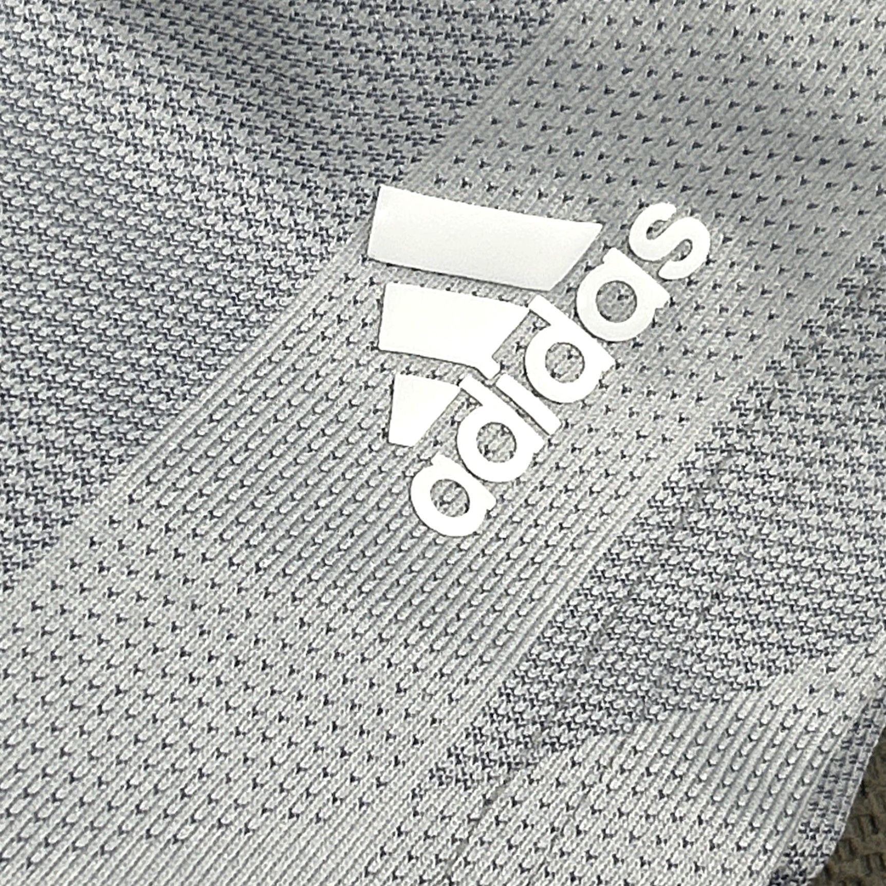 Adidas Adidas Jacquard Mens XL Gray Polyester Short Sleeve Polo Shirt Stretch Shirt Polo Size US XL / EU 56 / 4 - 6 Thumbnail