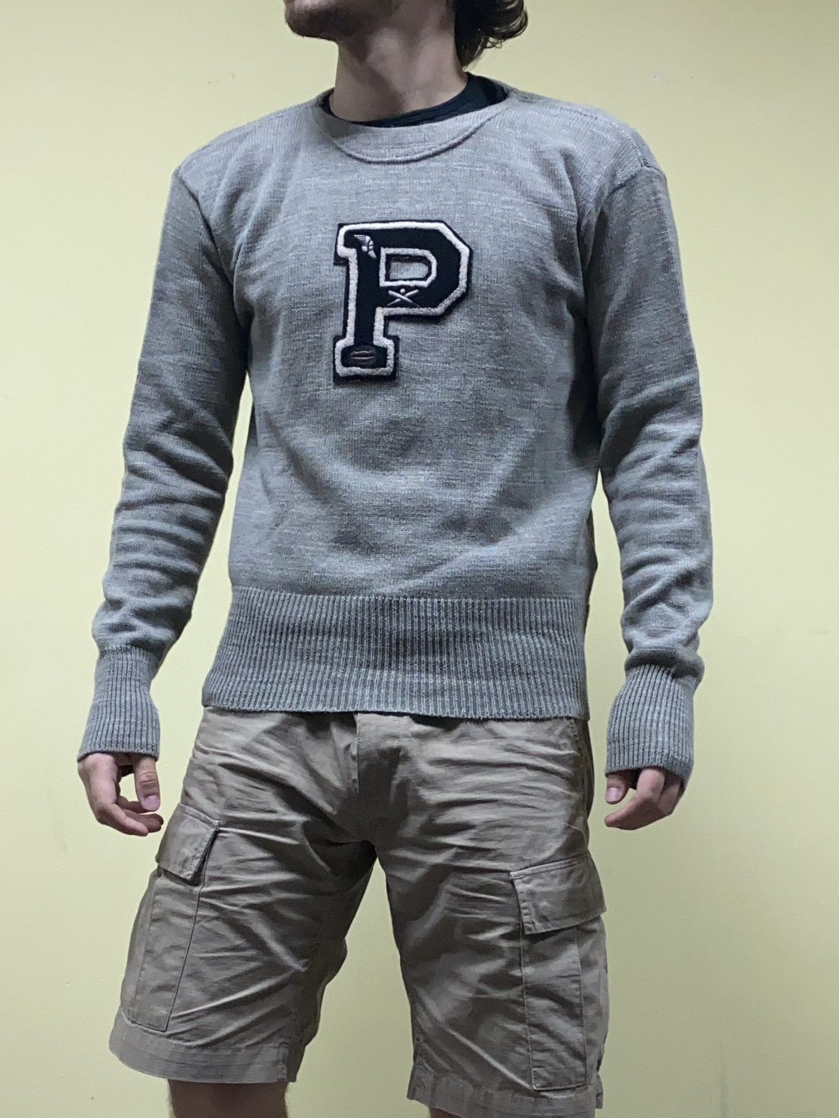 Vintage POLO 🏈 Ralph Lauren big P logo vintage knitted sweater Size US M / EU 48-50 / 2 - 3 Thumbnail