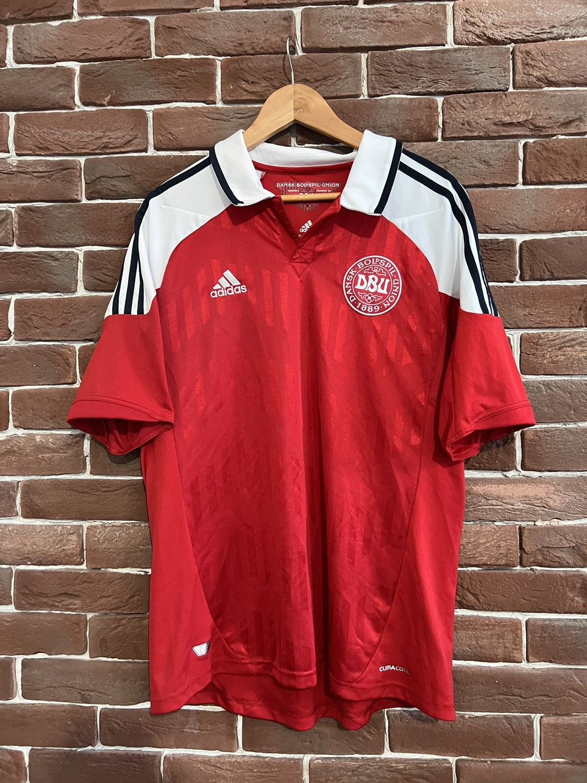 Adidas Rare Vintage Adidas Dansk Boldspil Y2K L Jersey Soccer Kit Size US L / EU 52-54 / 3 - 1 Thumbnail