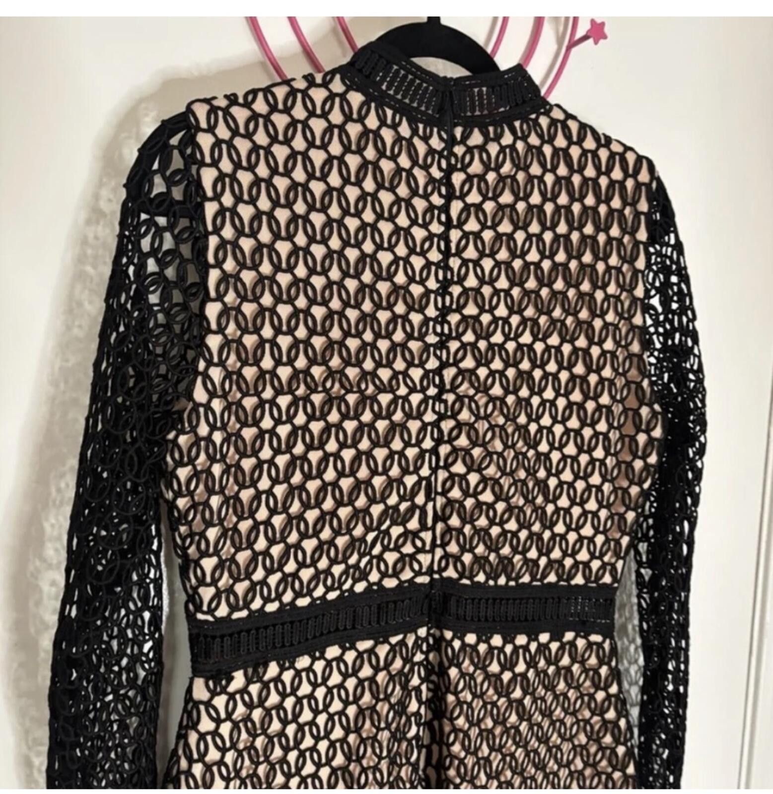 John Elliott ELLIATT Chic Black and Tan Mesh Dress Size L / US 10 / IT 46 - 9 Thumbnail
